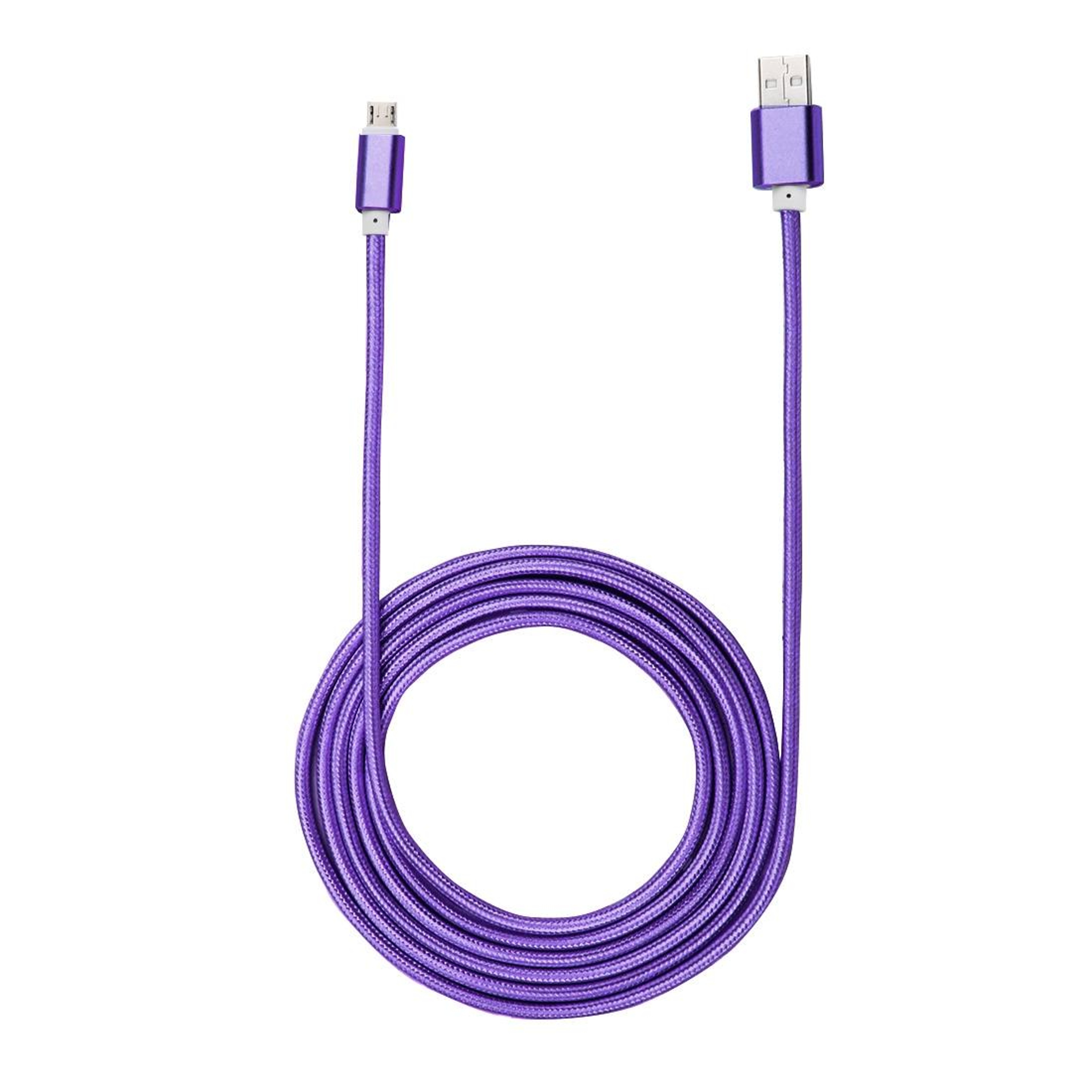 2M Braided Lightning Charging Cable Fast Sync Durable Metal Head IPhone Cable 2