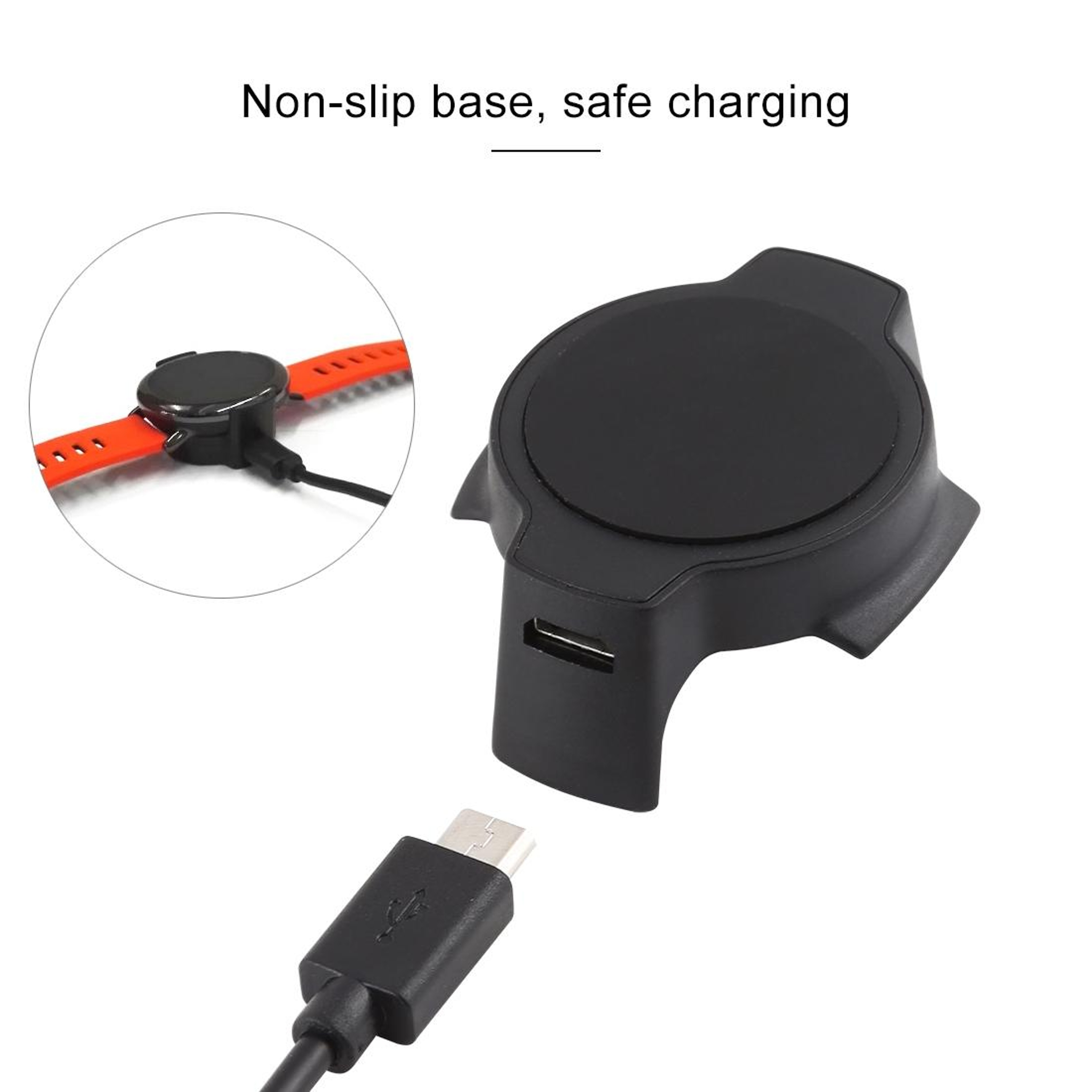 Portable 1m Magnetic USB Charging Cable for Amazfit Smart Watch Replacement Cradle Charger – view 4