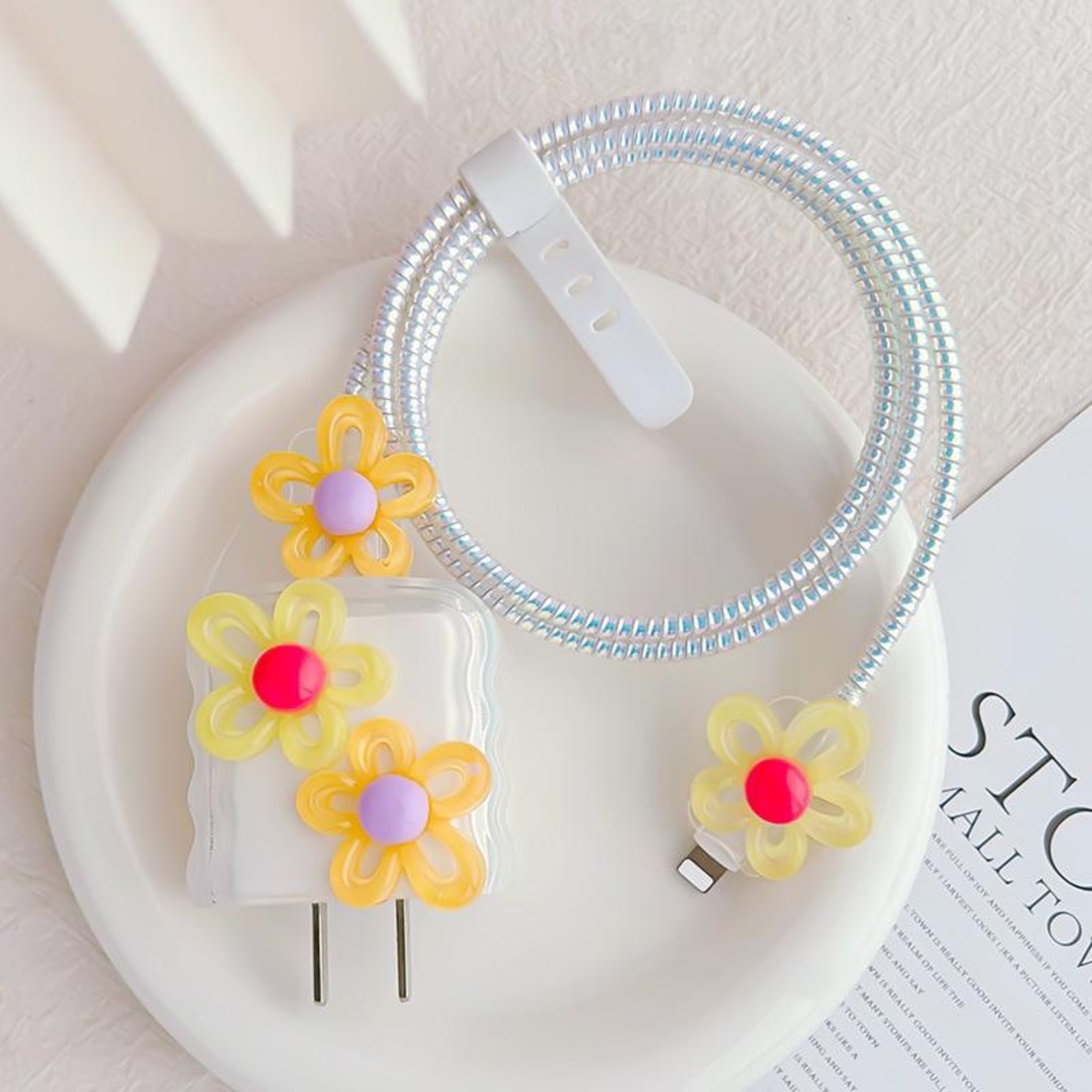 Flower Charger Protector Case for Apple 18W/20W Cute Cable Biter Cover – view 8
