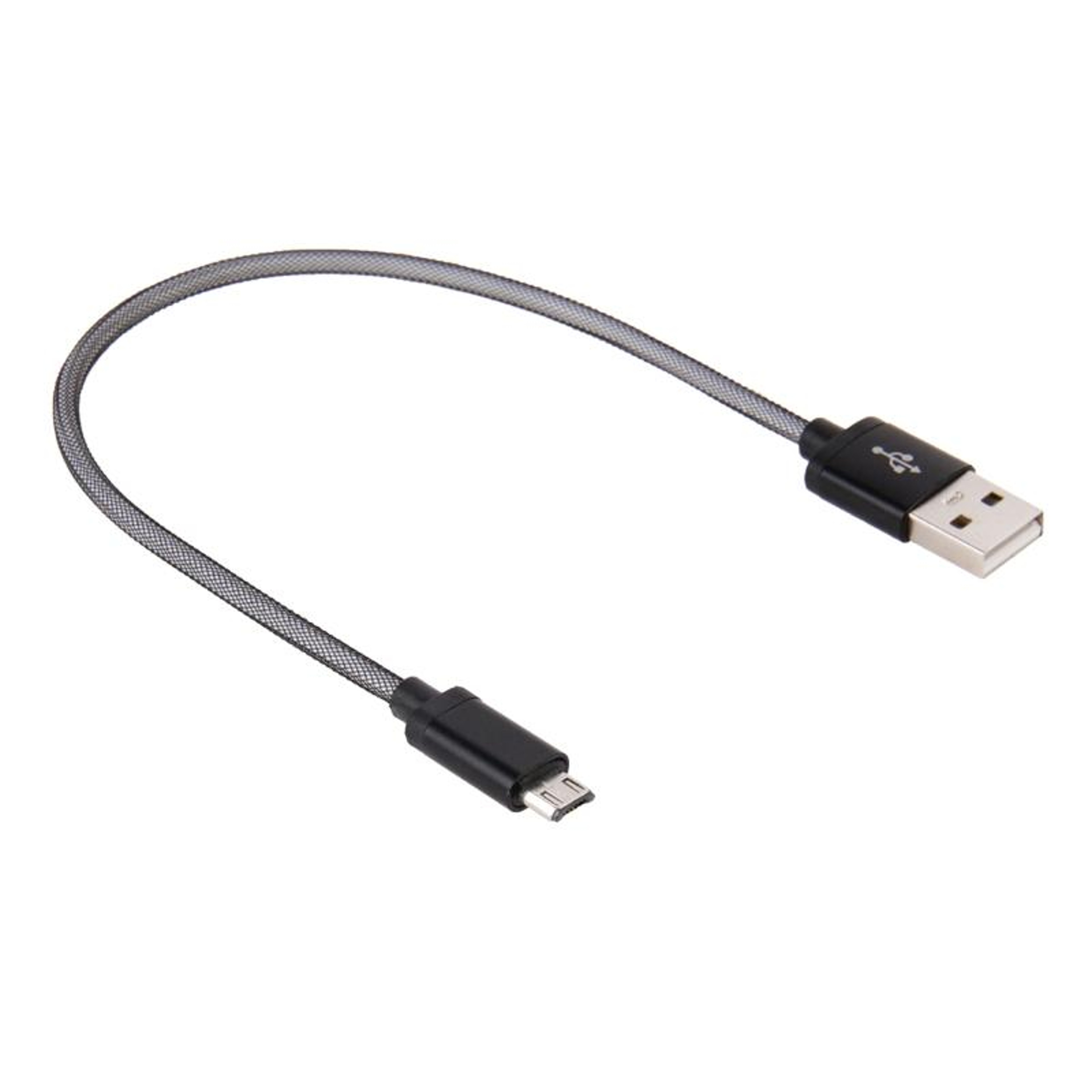 Portable Micro USB Cable 25cm USB 2.0 Fast Charge & Data Sync Cord – view 1