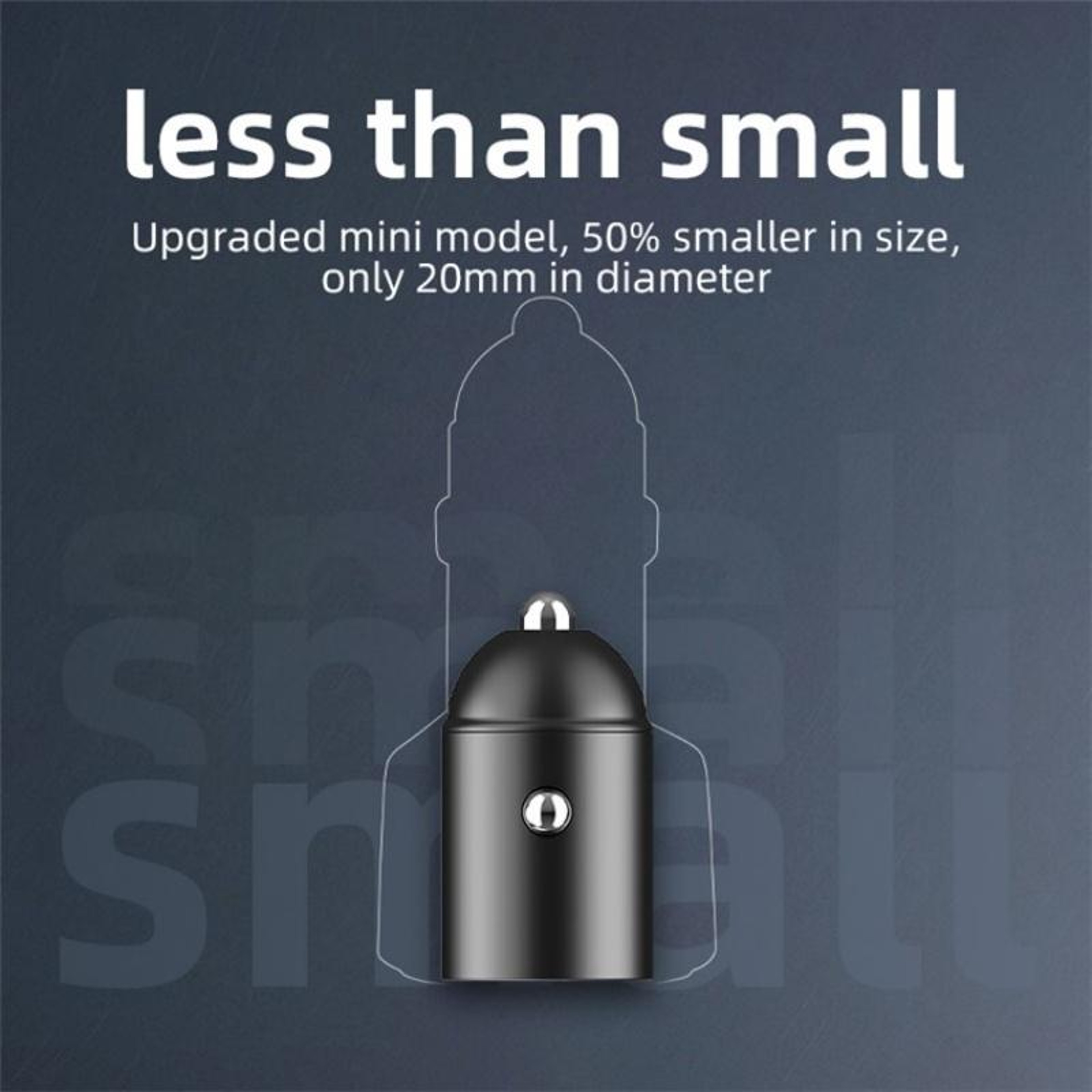 30W Dual USB Car Charger Hidden Socket Fast Charging Adapter QC 3.0 PD – view 7