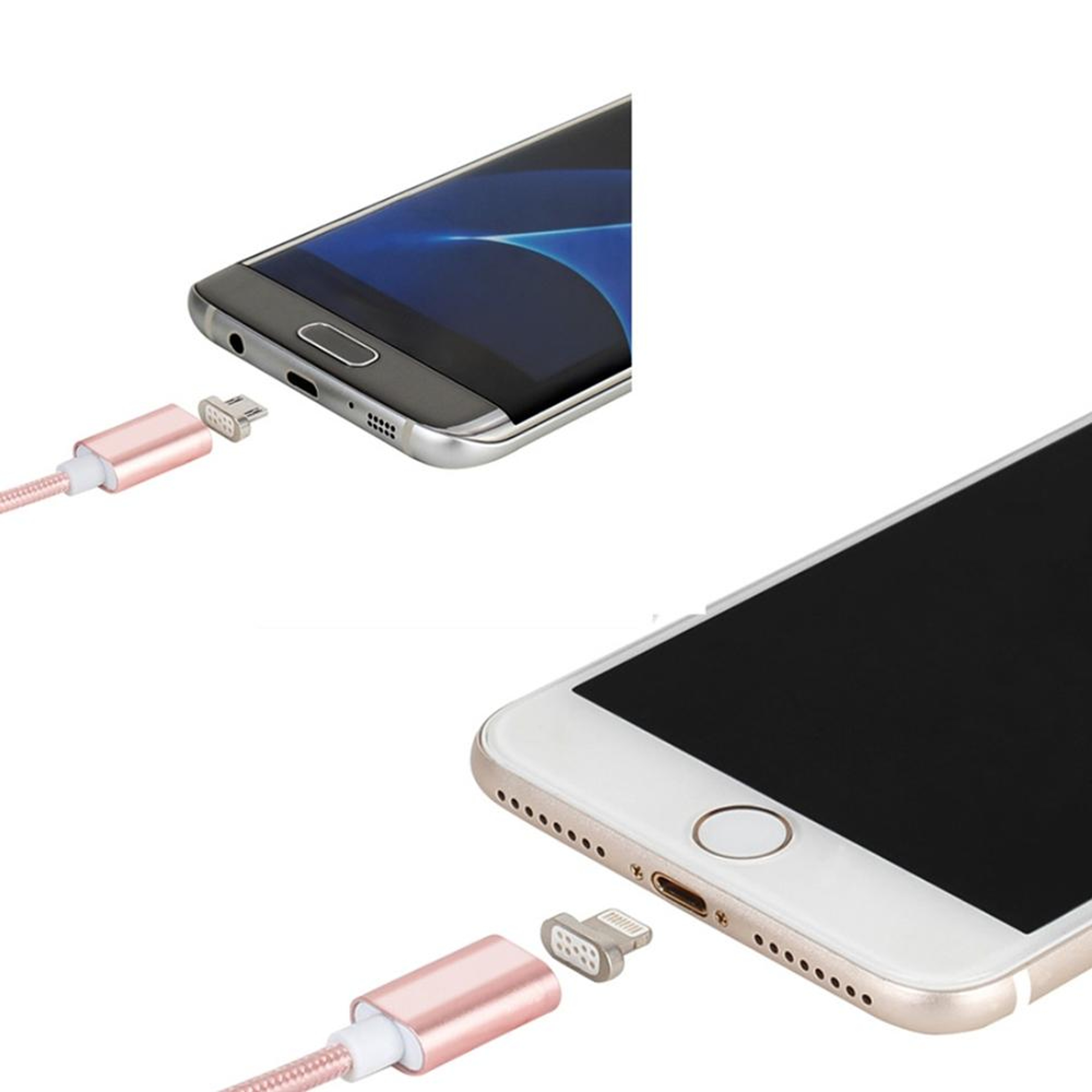 Magnetic Data  Charging Cable Micro USB Braided 5