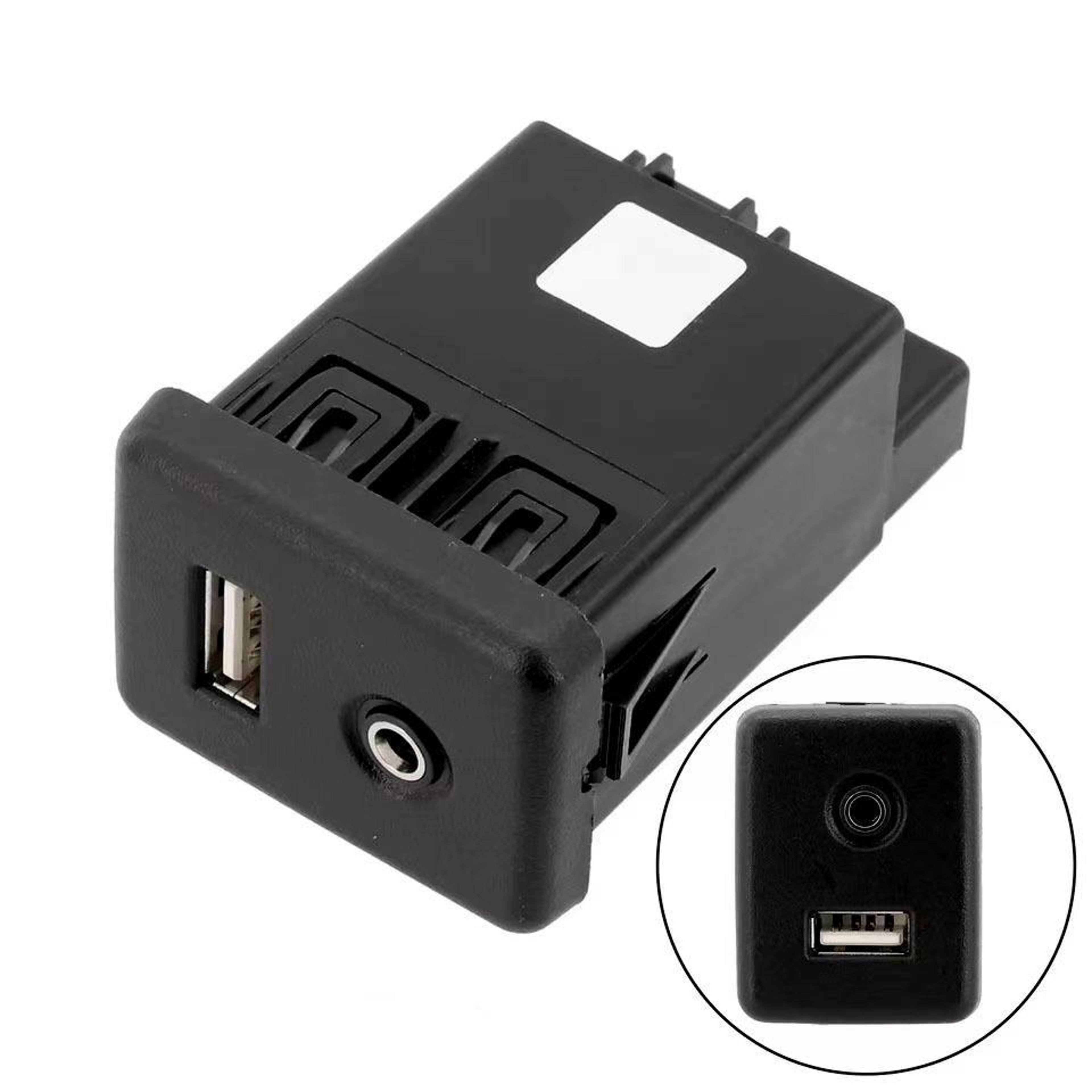 Premium Chevrolet USB & AUX Socket Connector Replacement with USB and AUX Ports (Direct Fit) – view 1