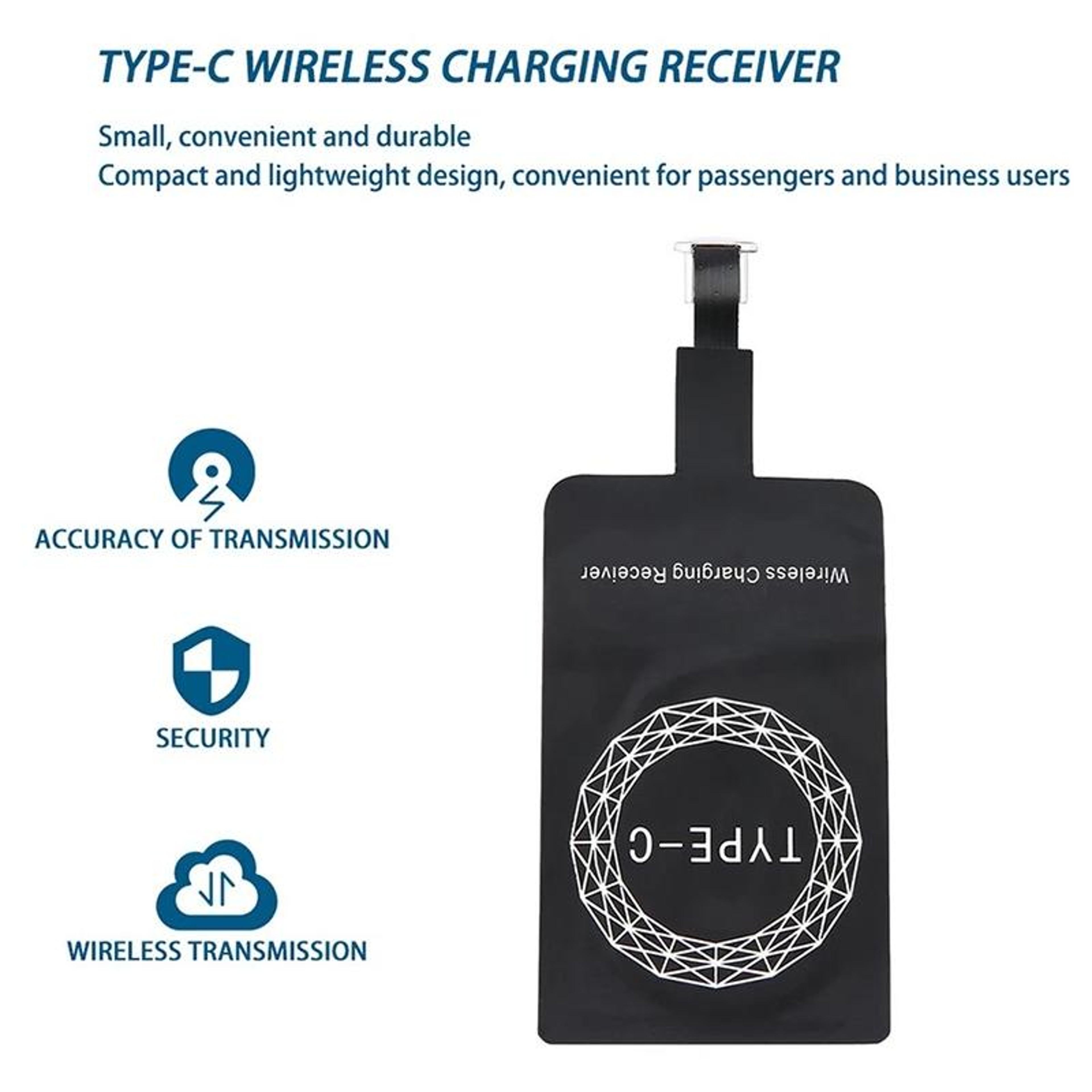 USB C Qi Wireless Charging Receiver Adapter – view 4