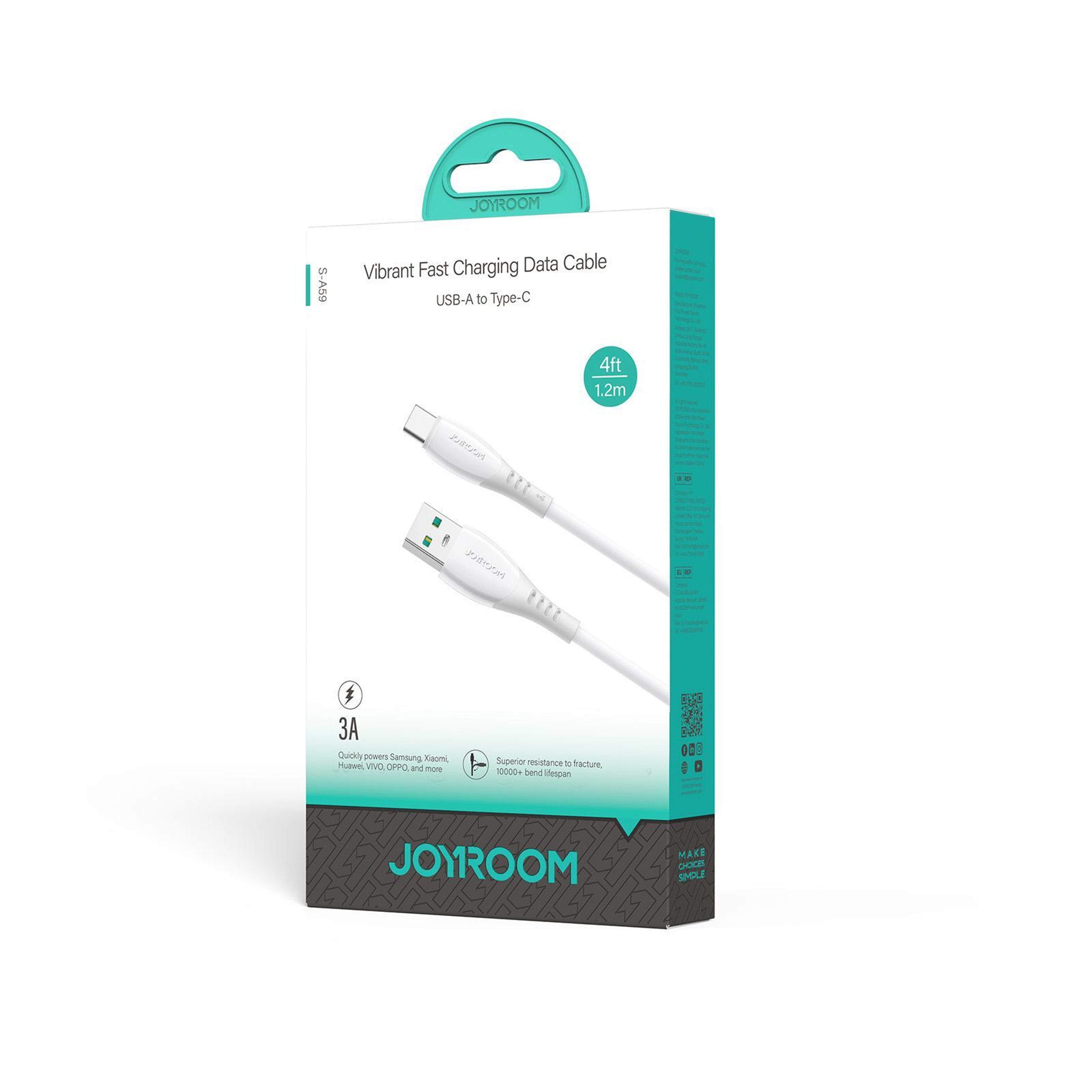 S-A59 3A Fast Charging USB-C Cable 1.2m Durable Data Sync Cord – view 8