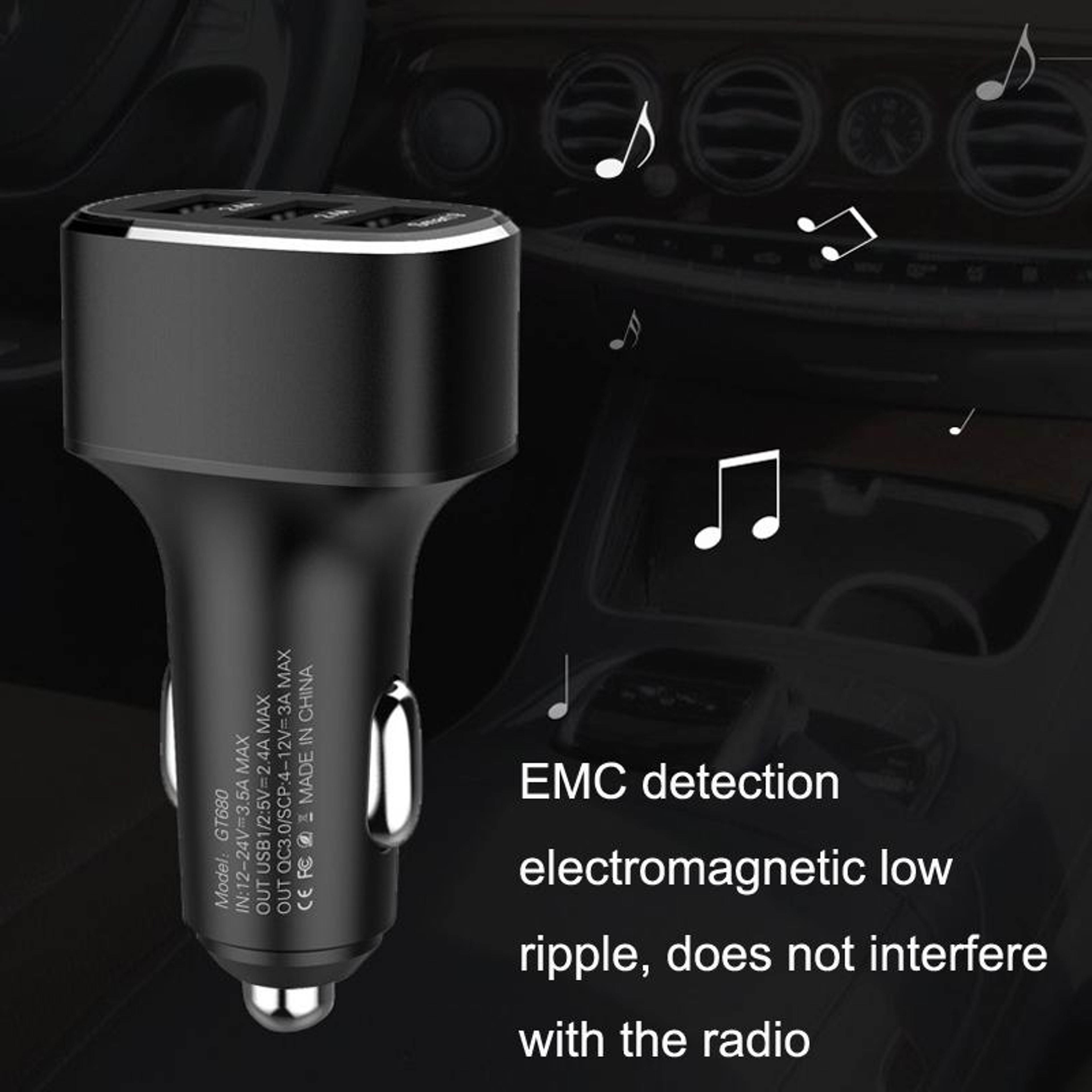 QIAKEY Premium Dual USB & USB C Car Charger with Fast PD Charging – view 7