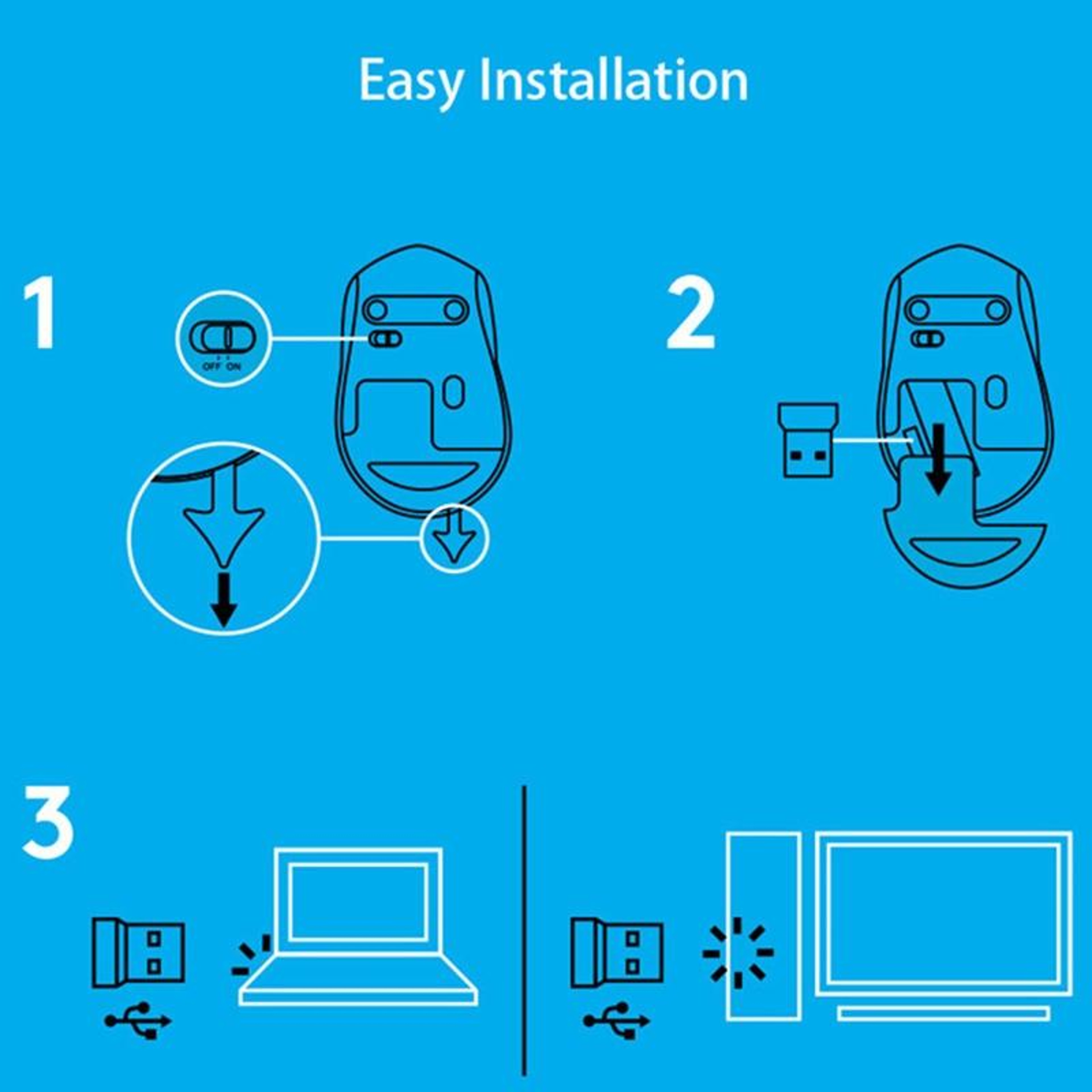 Logitech M330 Silent Wireless Mouse with USB Receiver Long Battery Life for Laptop & PC – view 4