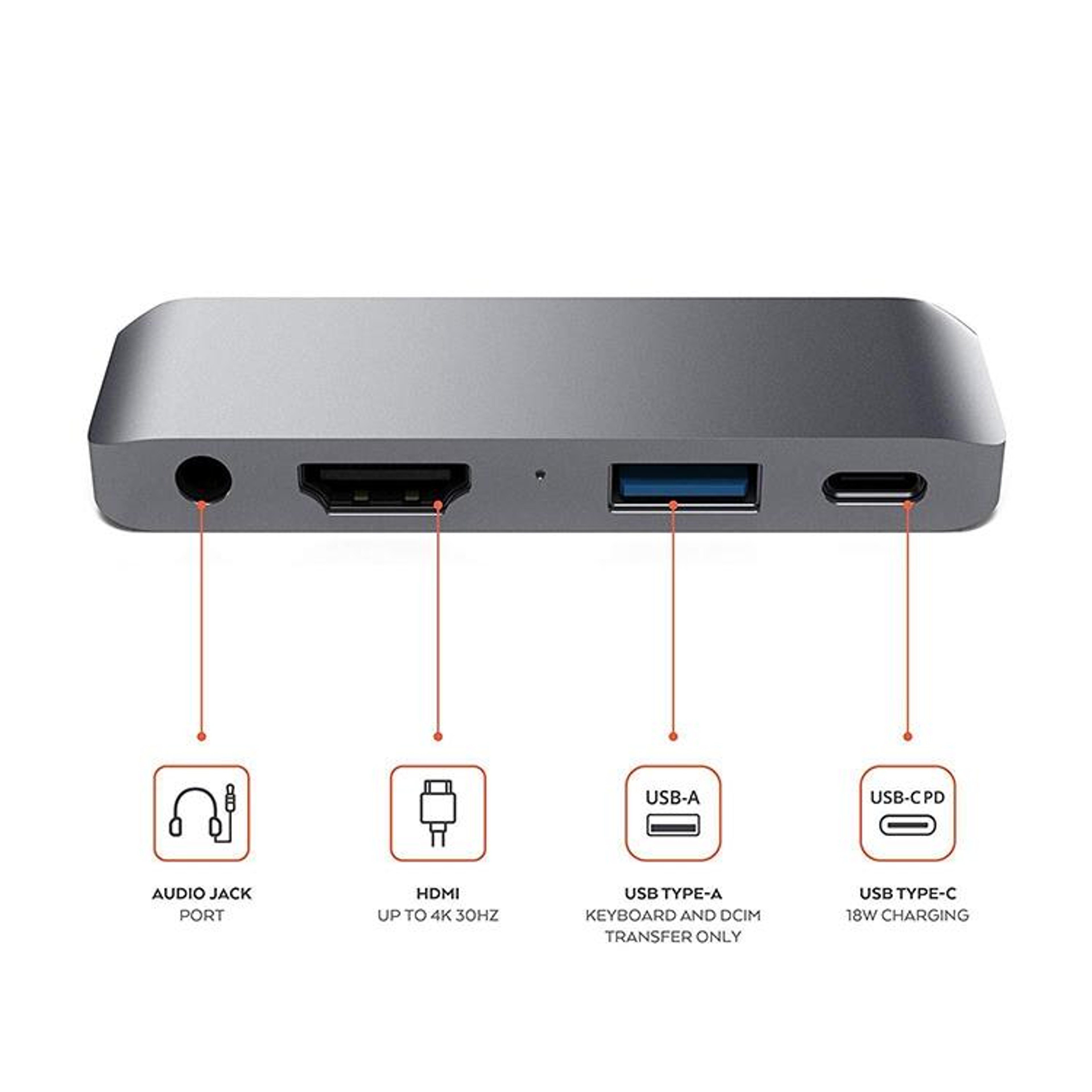 4-in-1 USB-C Hub for iPad Pro with PD Charging, USB 3.0 & Audio Adapter – view 9