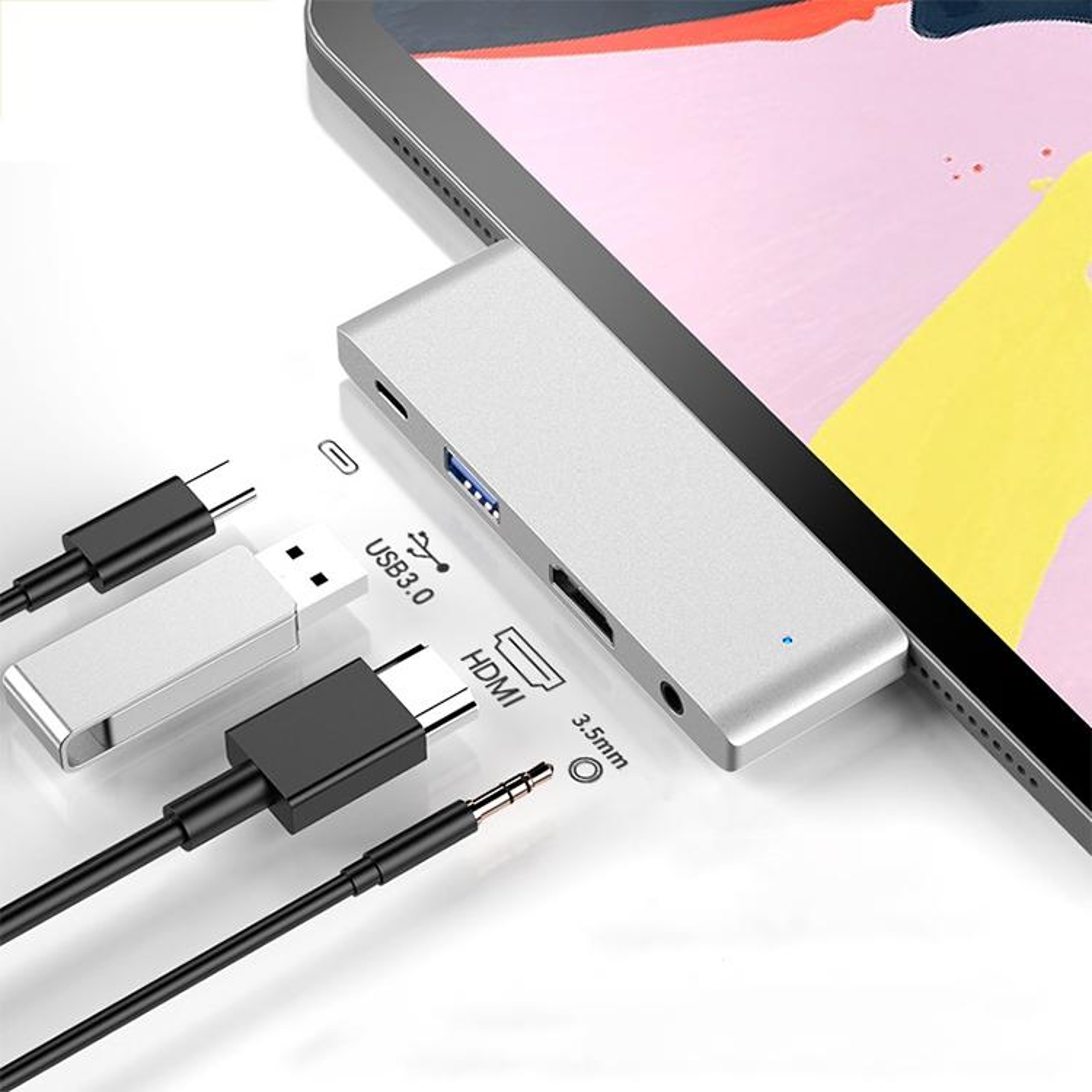4-in-1 USB-C Hub for iPad Pro with PD Charging, USB 3.0 & Audio Adapter – view 10
