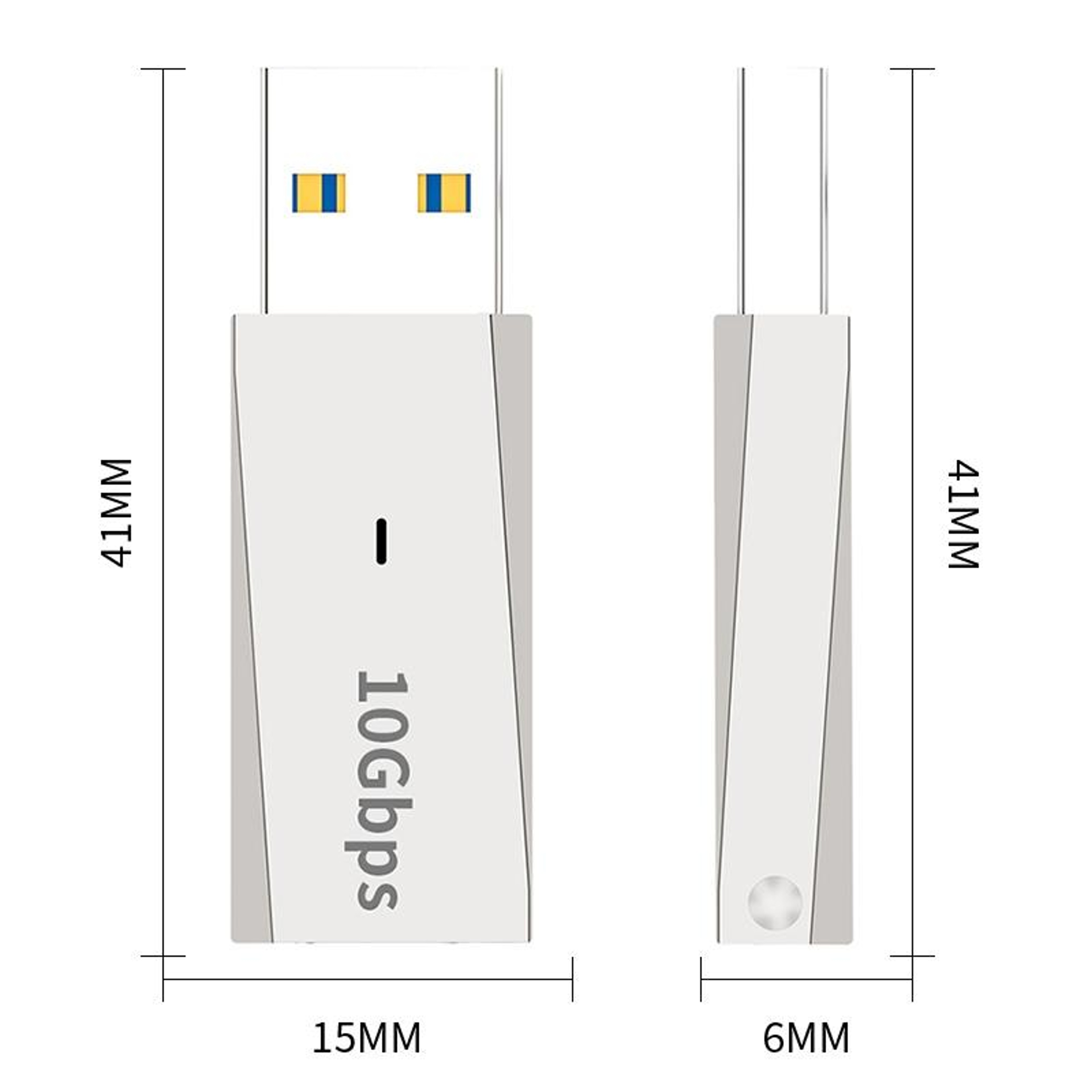 Compact USB  to USBC Female Adapter Fast Data & Charging – view 4