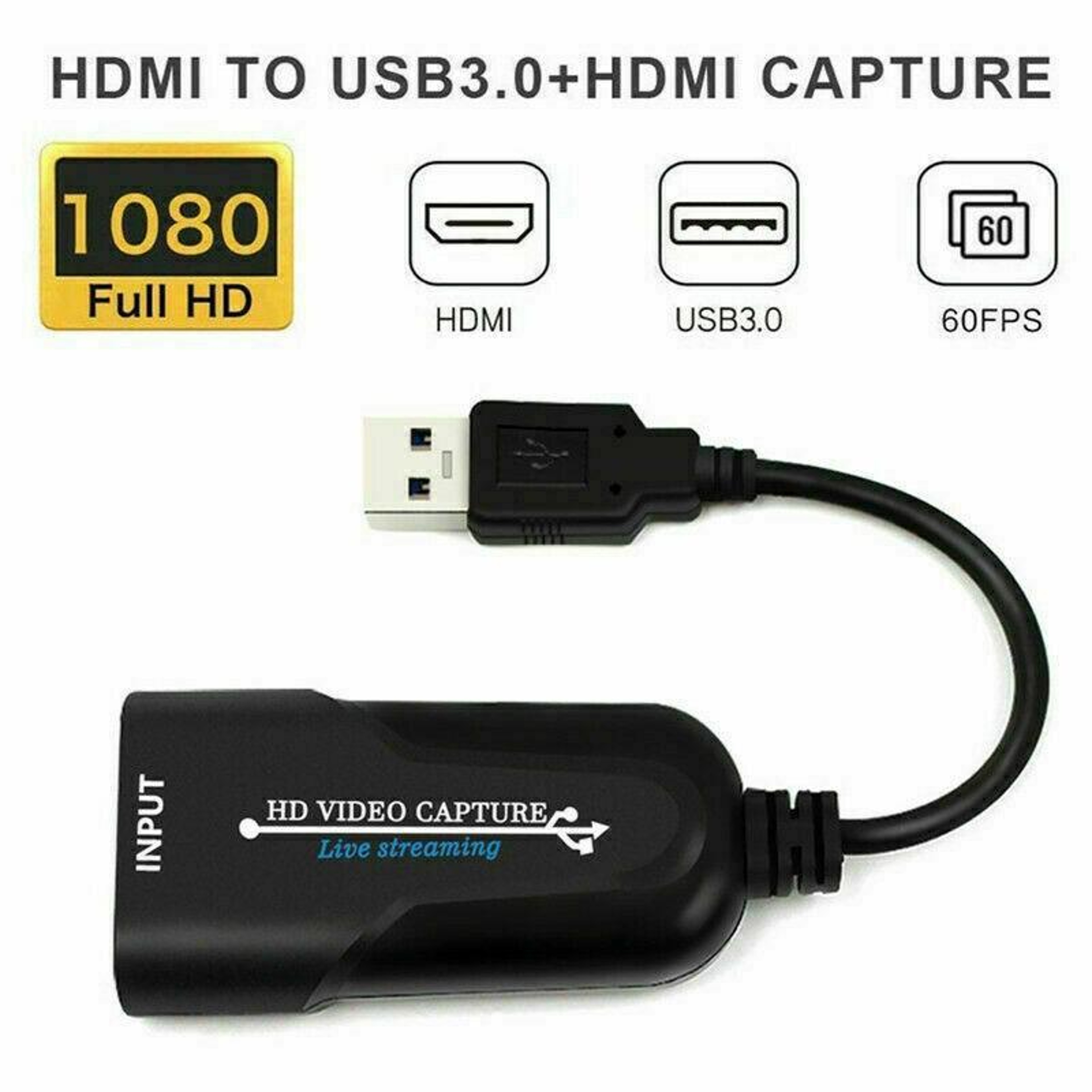 Professional USB 3.0 Capture Card  HDMI to USB Video Capture 1080p60 UVC – view 7