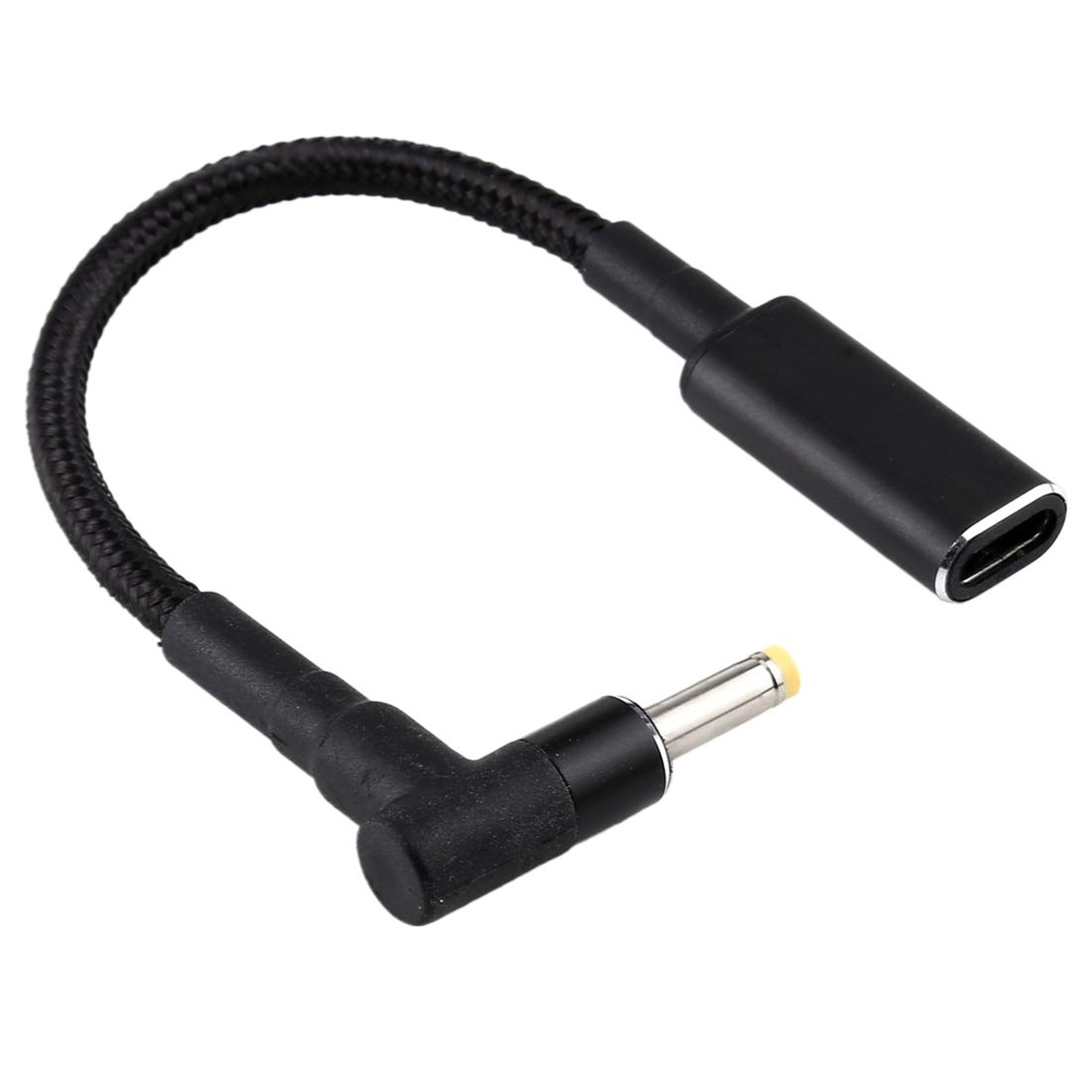 Right Angle USB C to Power Cable with Durable Nylon Braid – view 3