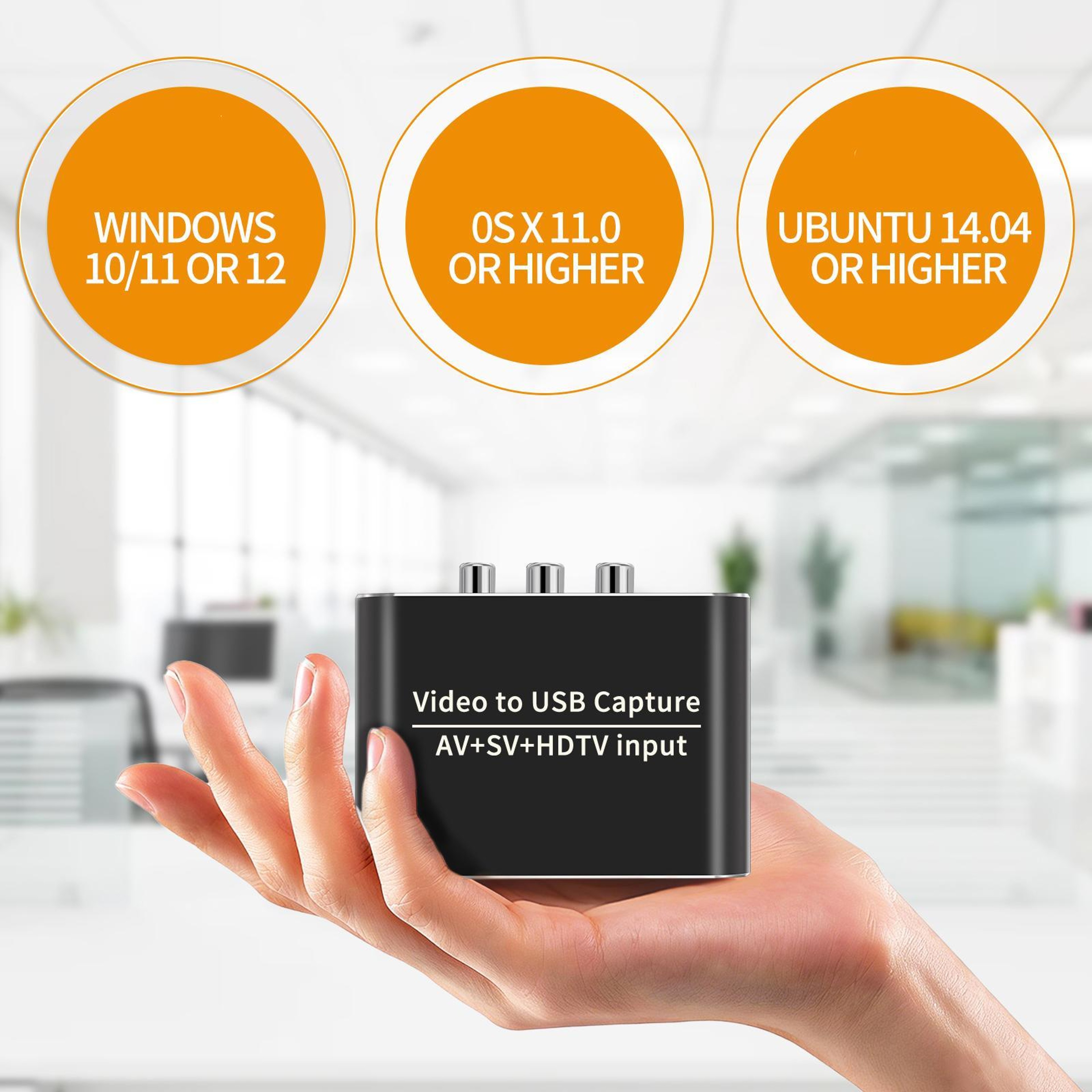 NK-10S USB 3.0 Video Capture Card with HDMI AV & S-Video Converter for Streaming and Recording – view 5