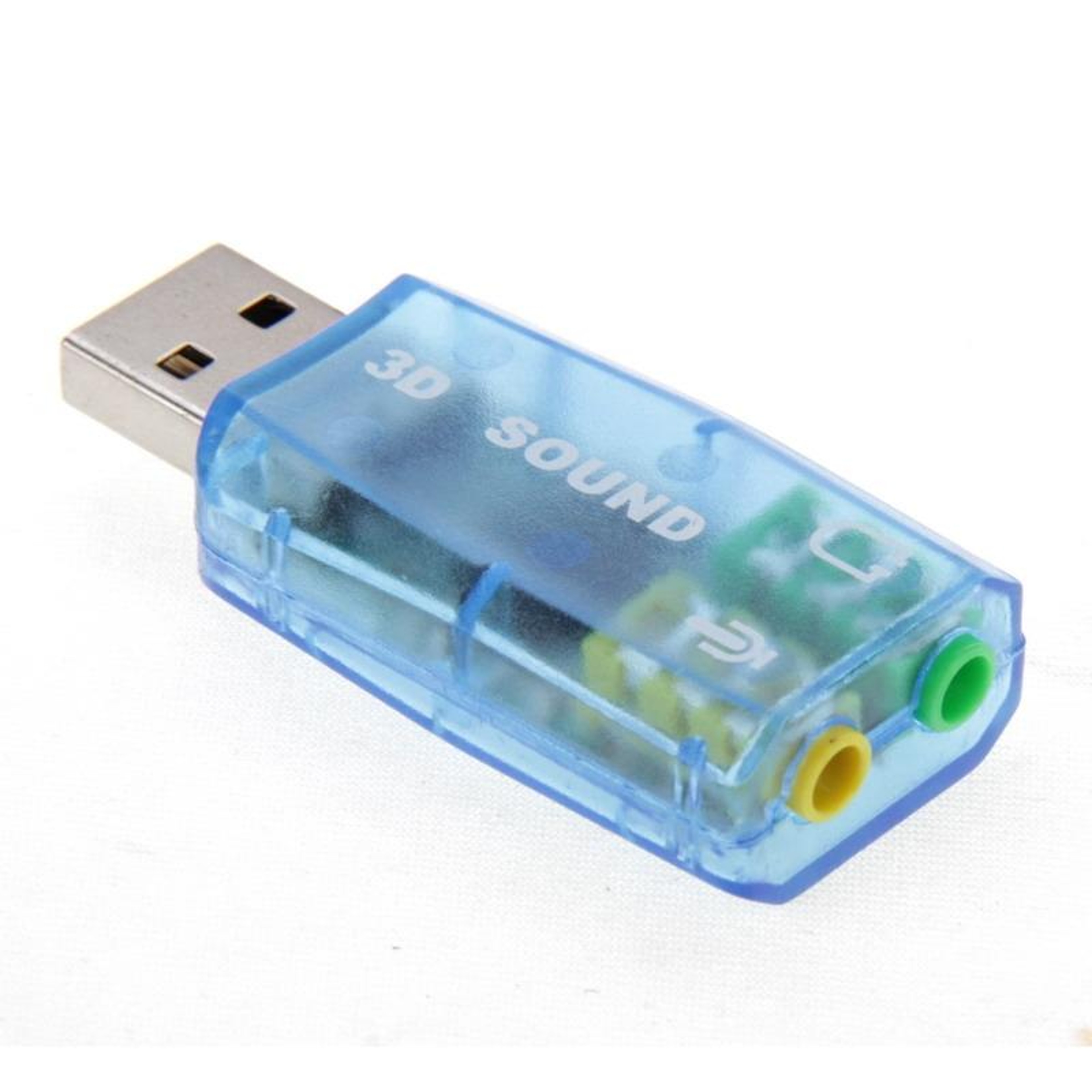 USB External Sound Card Adapter with 5.1 Surround Sound DSP Play Audio – view 2
