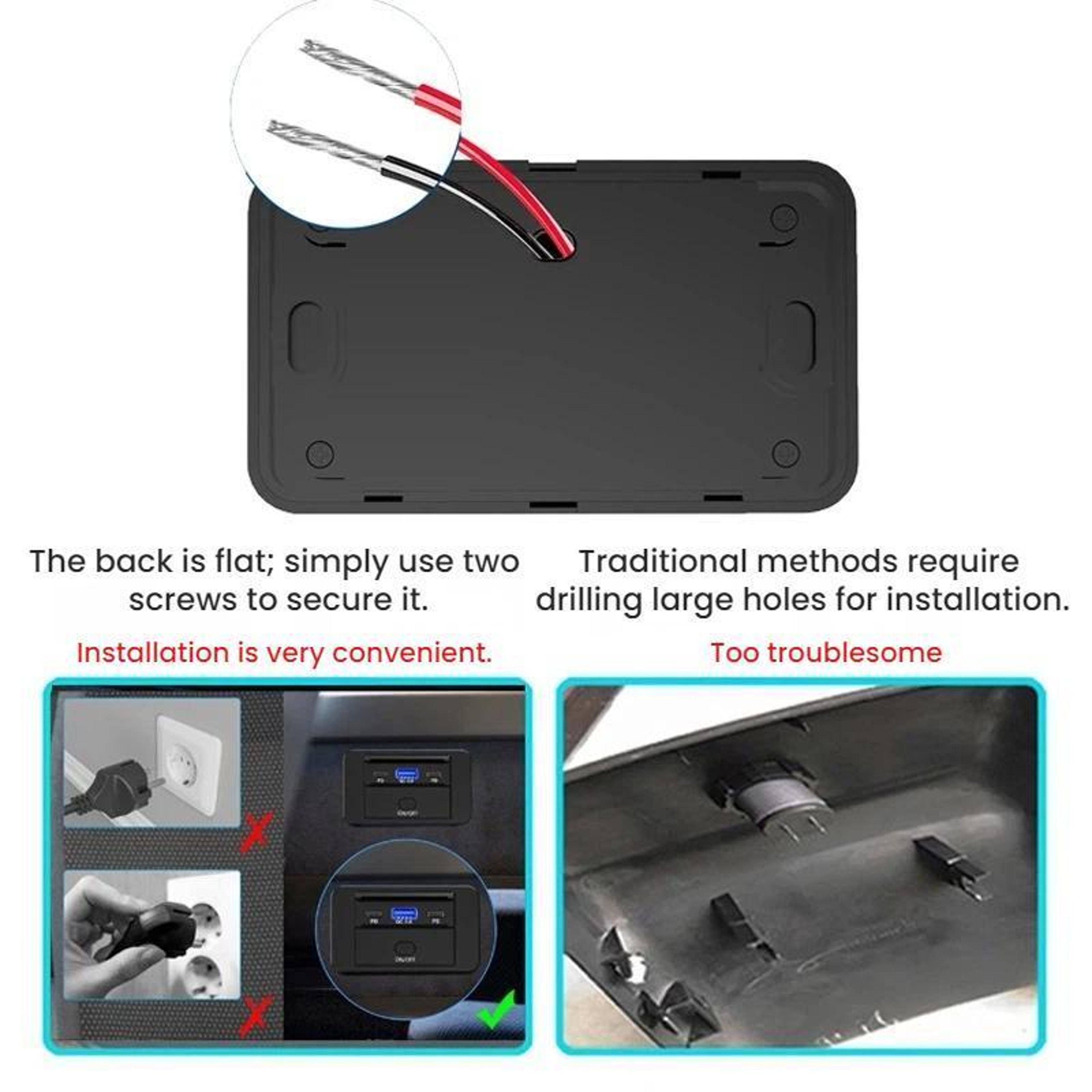 Premium 90W PD3.0 & QC3.0 Fast Car USB Charger Retrofit with Triple Ports – view 6