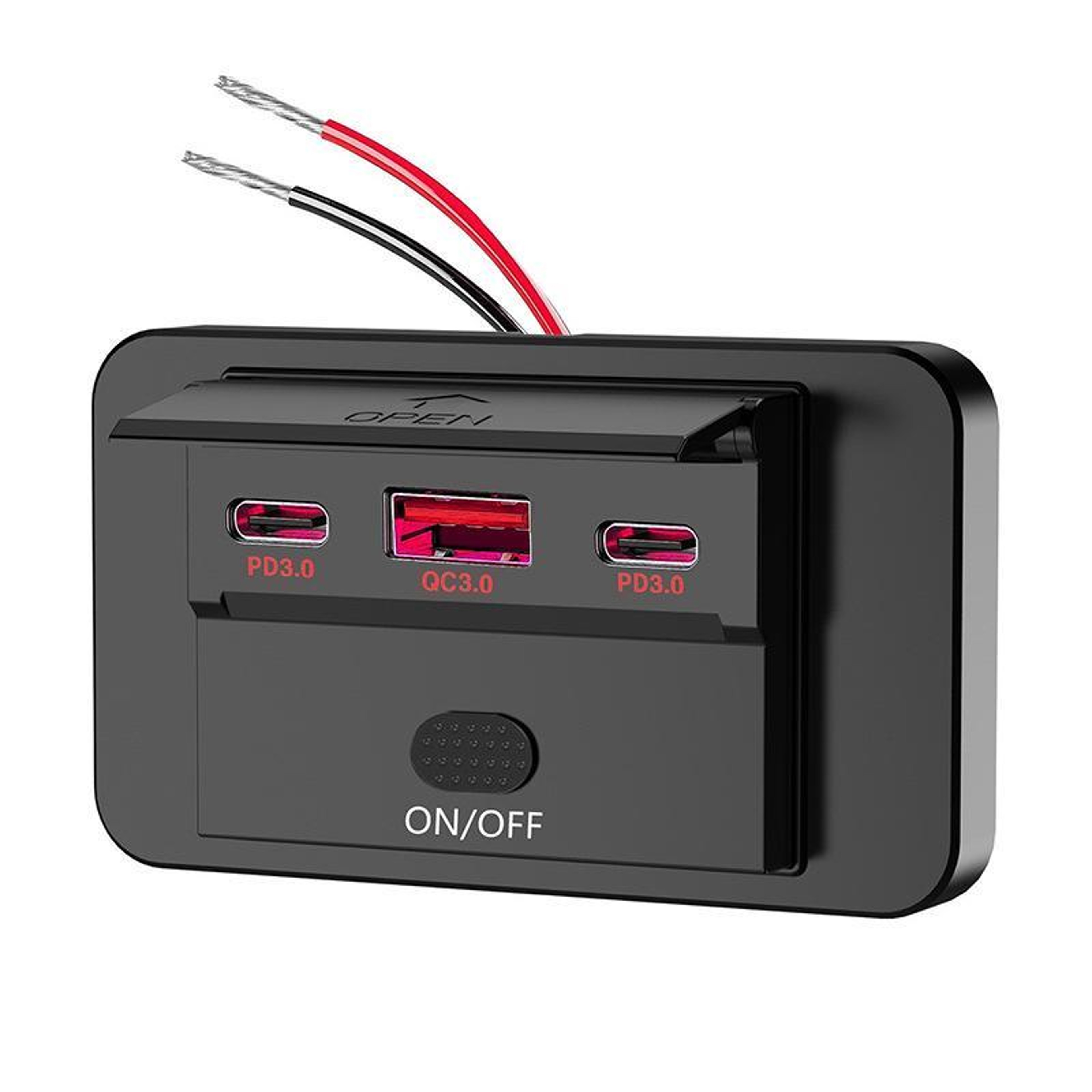 Premium 90W PD3.0 & QC3.0 Fast Car USB Charger Retrofit with Triple Ports – view 5