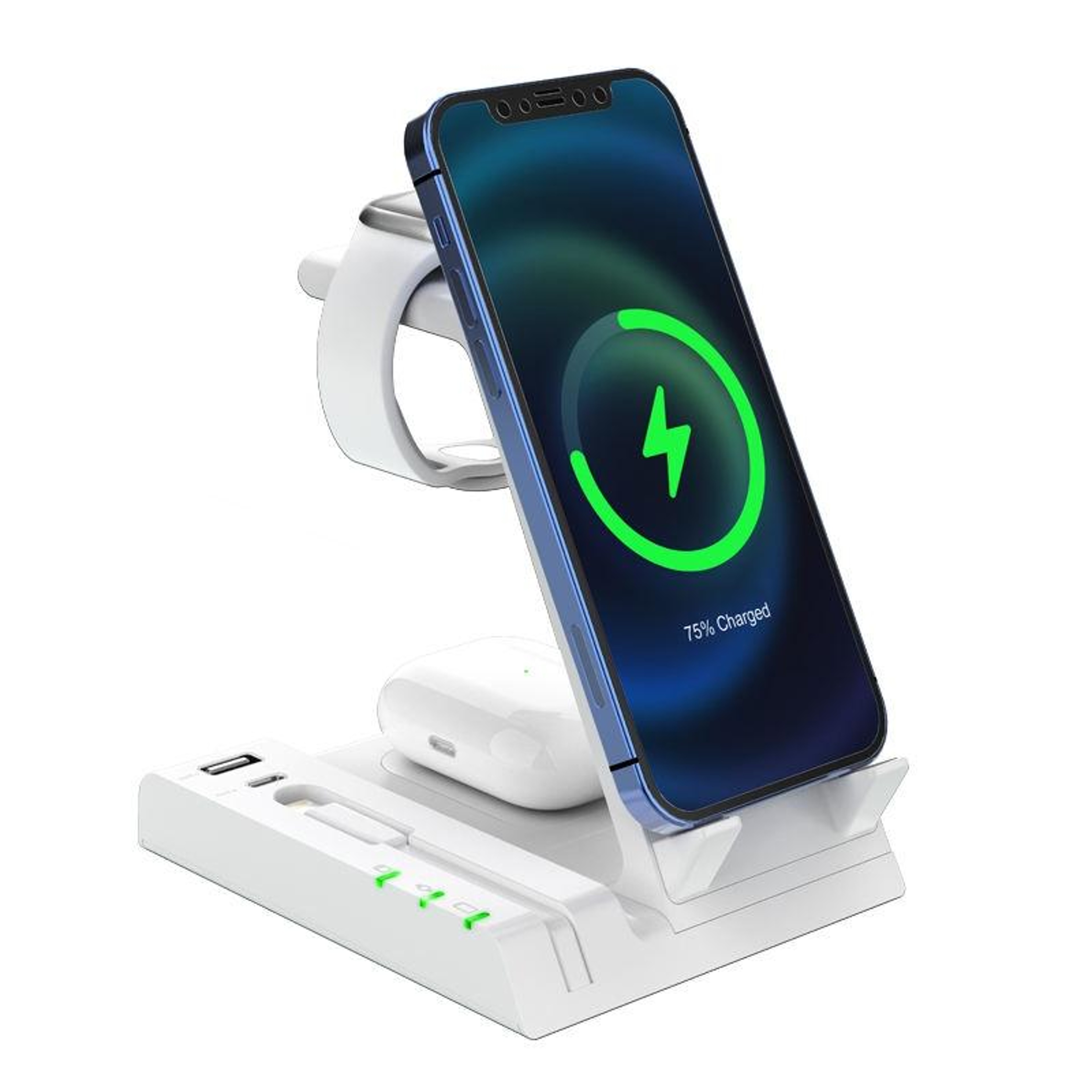 Z252 6-in-1 Wireless Charging Station Dock for Phone, Watch & Earbuds with Fast Charging – view 5