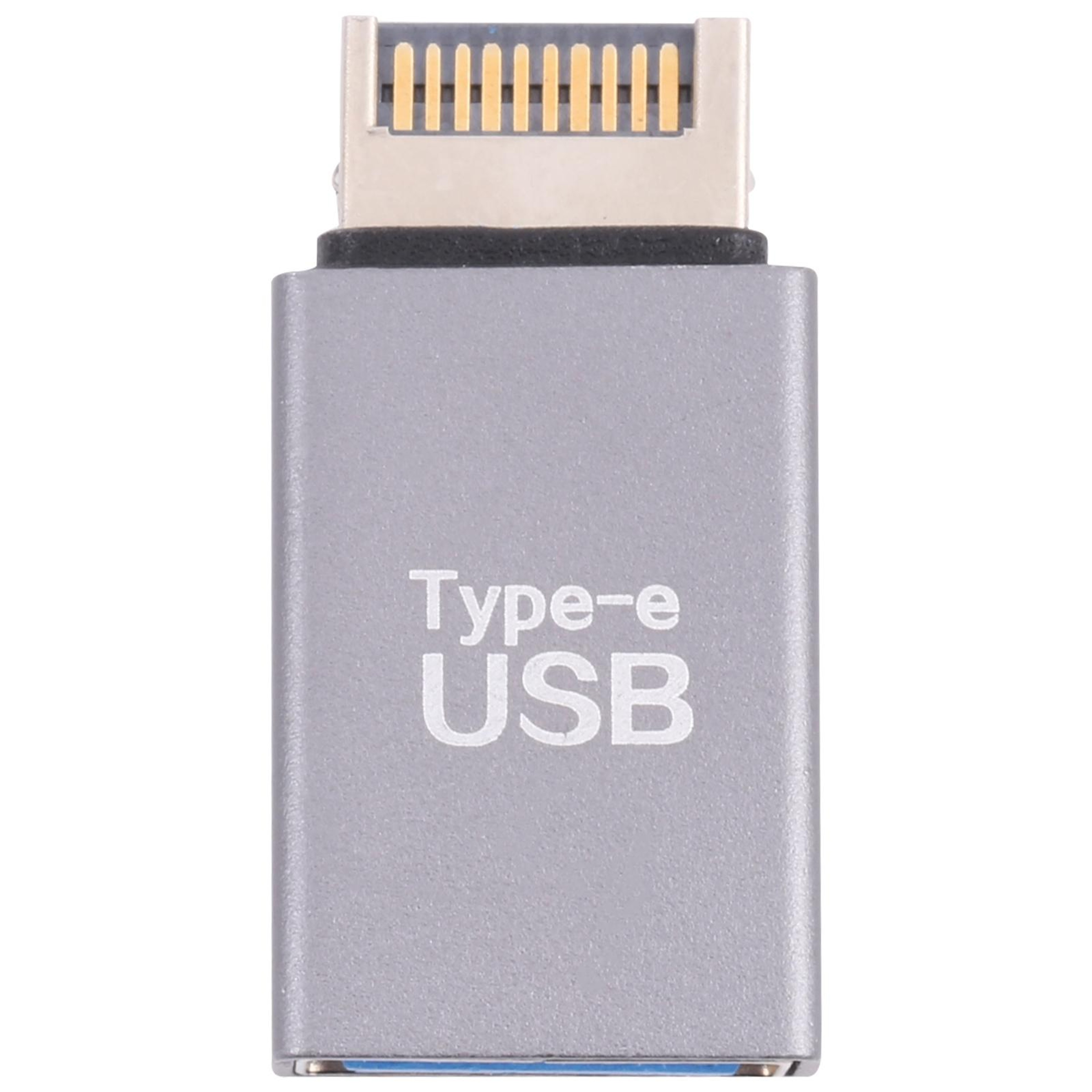 USB Female to Type-E Male Adapter Converter for Front Panel USB Connectivity – view 2