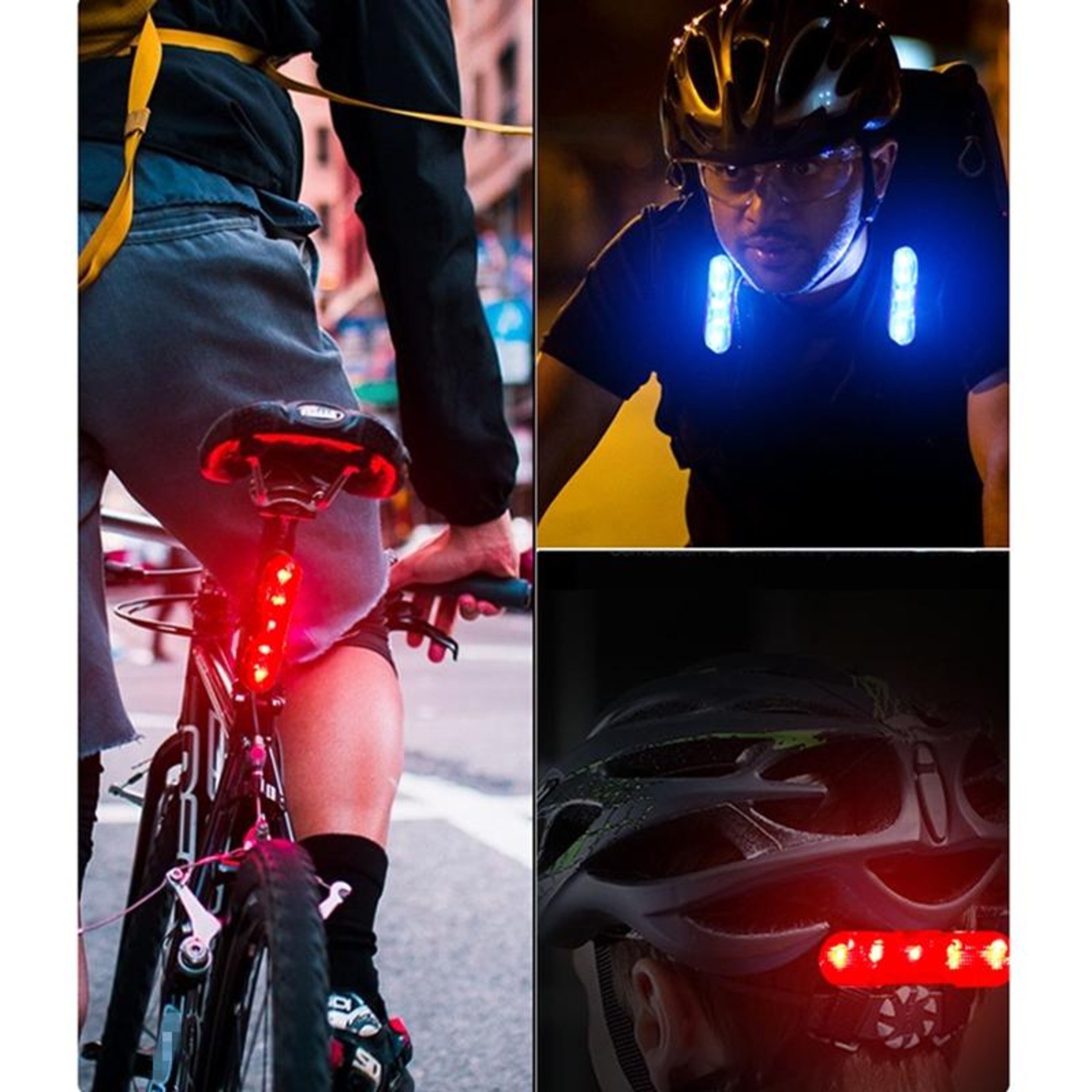 SafeGlow USB Rechargeable Bicycle Tail Light LED Safety Lamp for Night Cycling – view 5