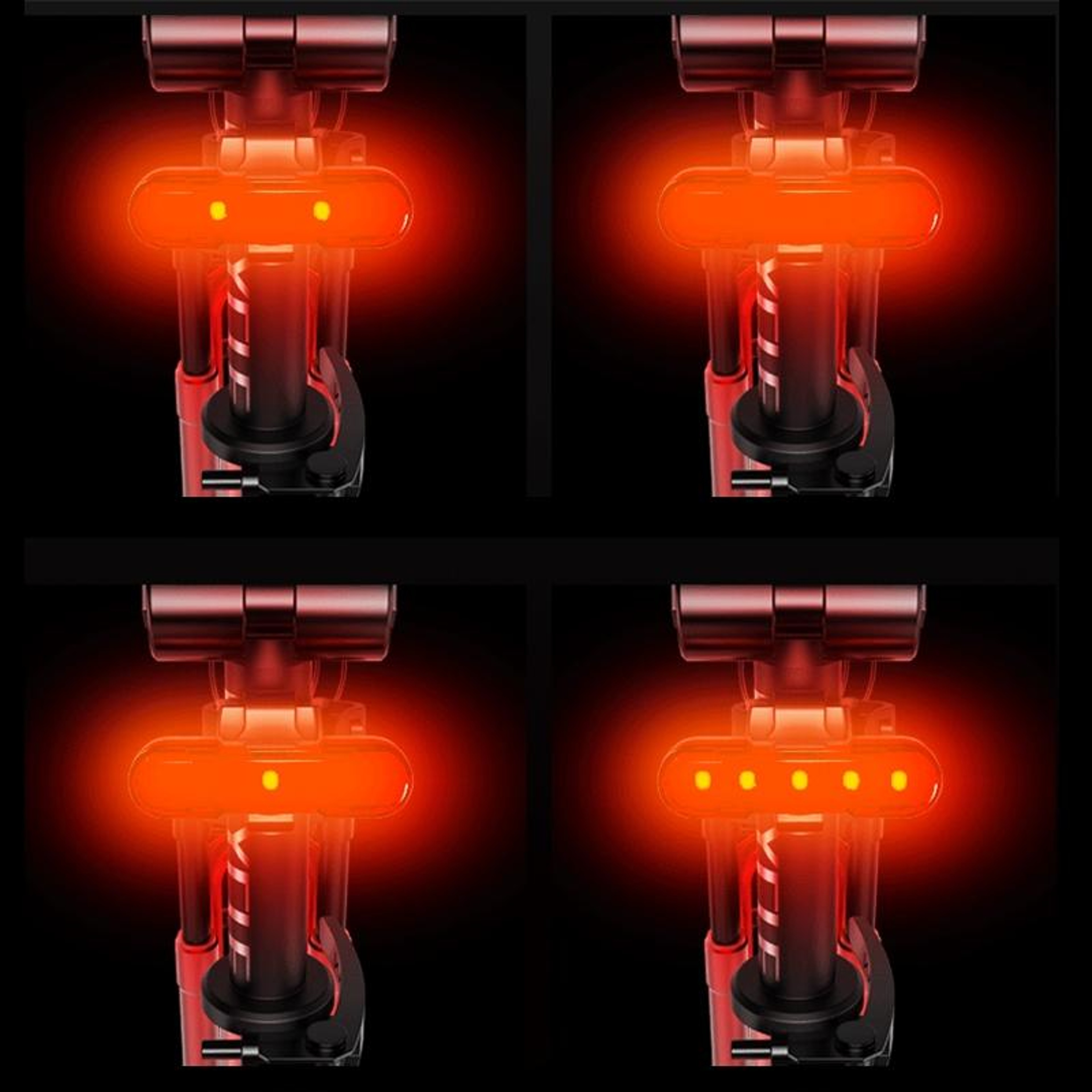 SafeGlow USB Rechargeable Bicycle Tail Light LED Safety Lamp for Night Cycling – view 7