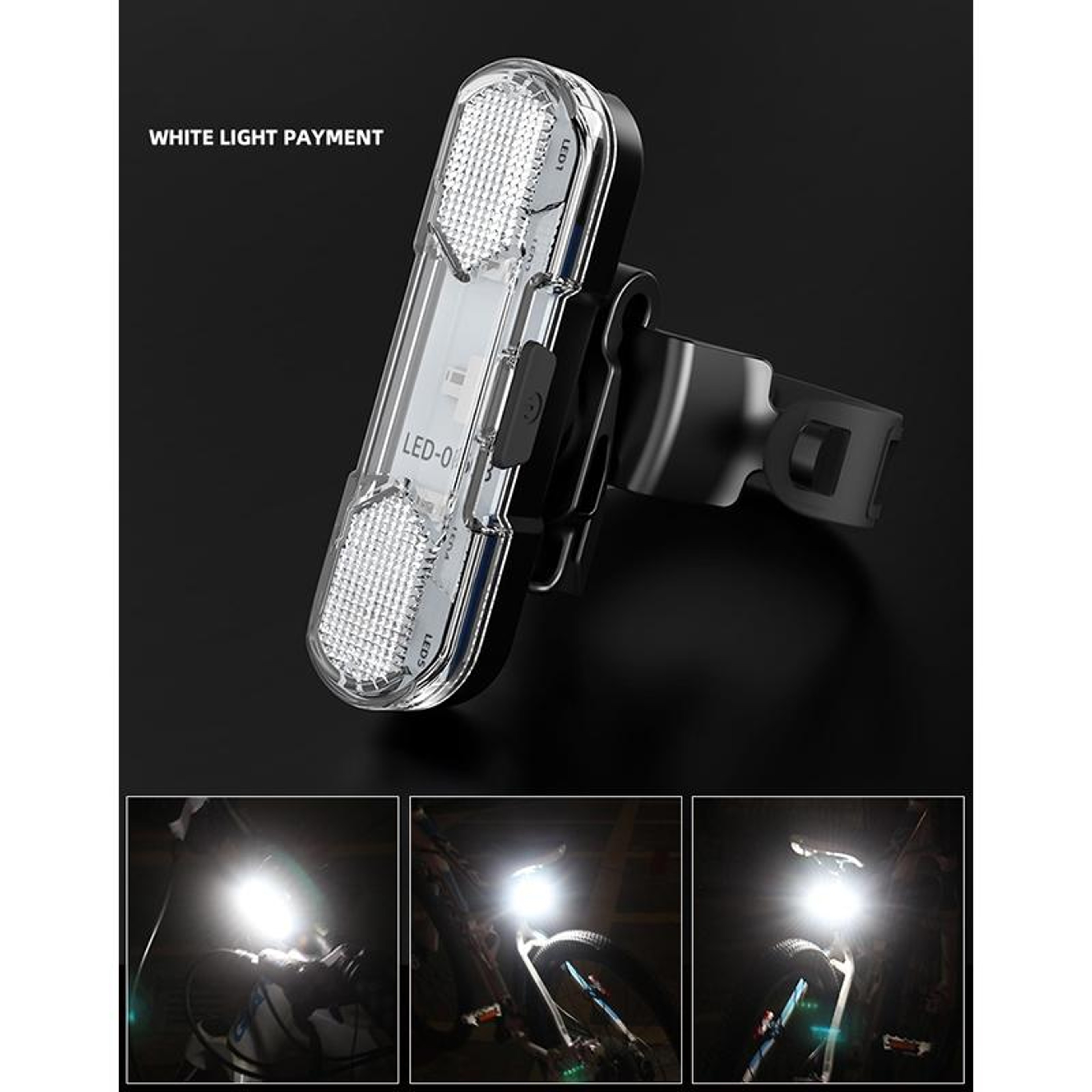 SafeGlow USB Rechargeable Bicycle Tail Light LED Safety Lamp for Night Cycling – view 8