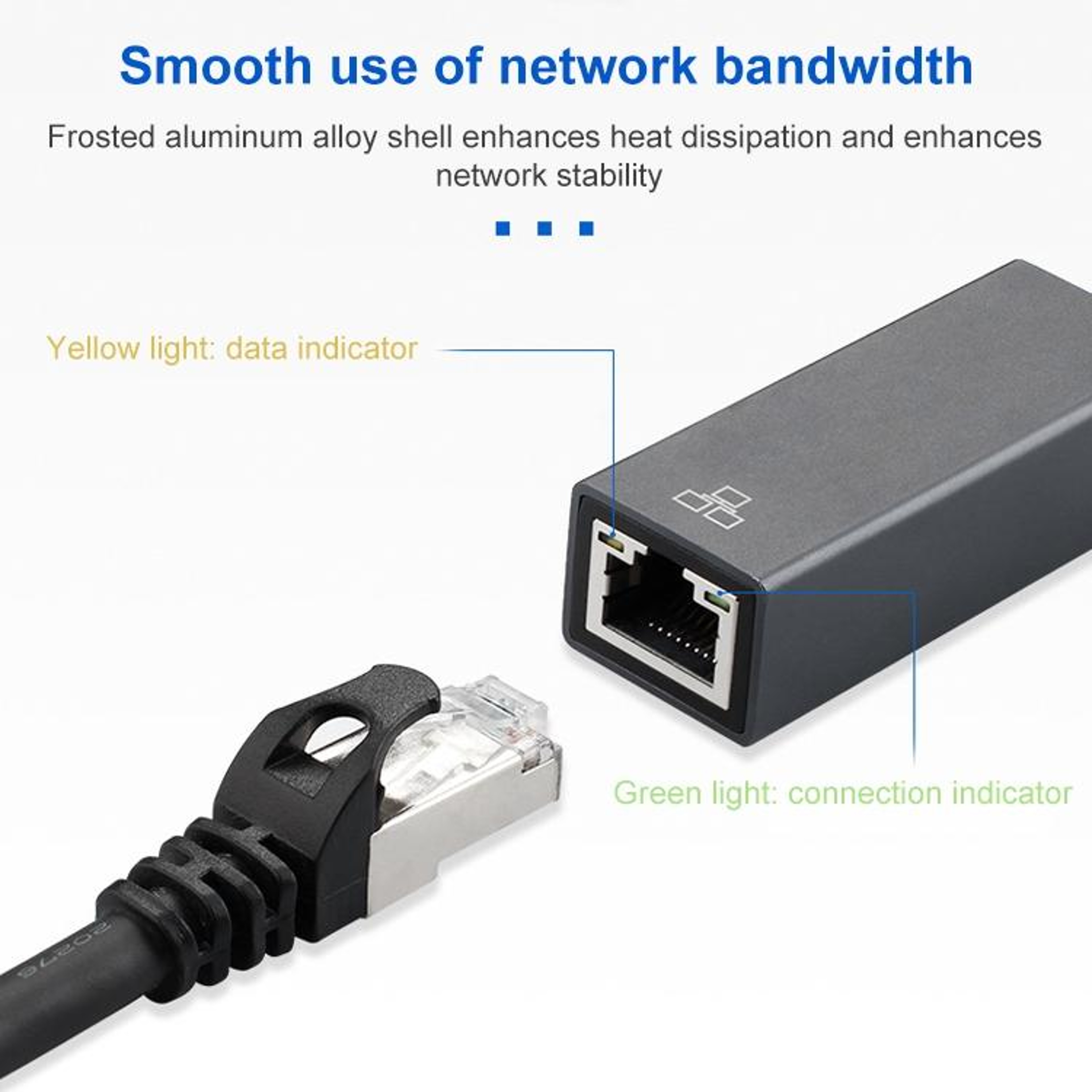 USB 3.0 to RJ45 Gigabit Ethernet Adapter Cable for Fast Stable Wired Internet Connection – view 6