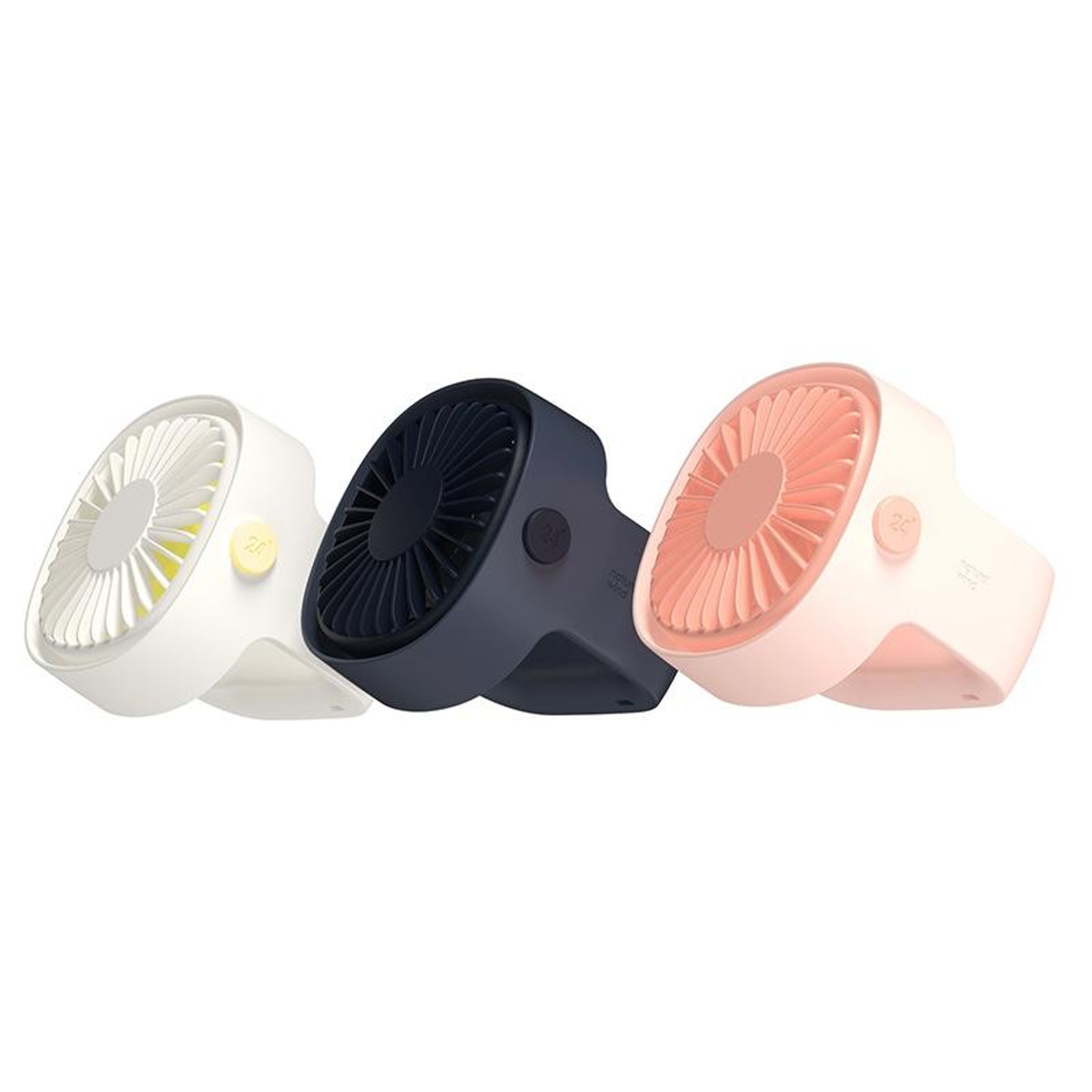 Portable USB Mini Fan For Desk  Travel Quiet Handheld Rechargeable Cooling Fan Pink 1