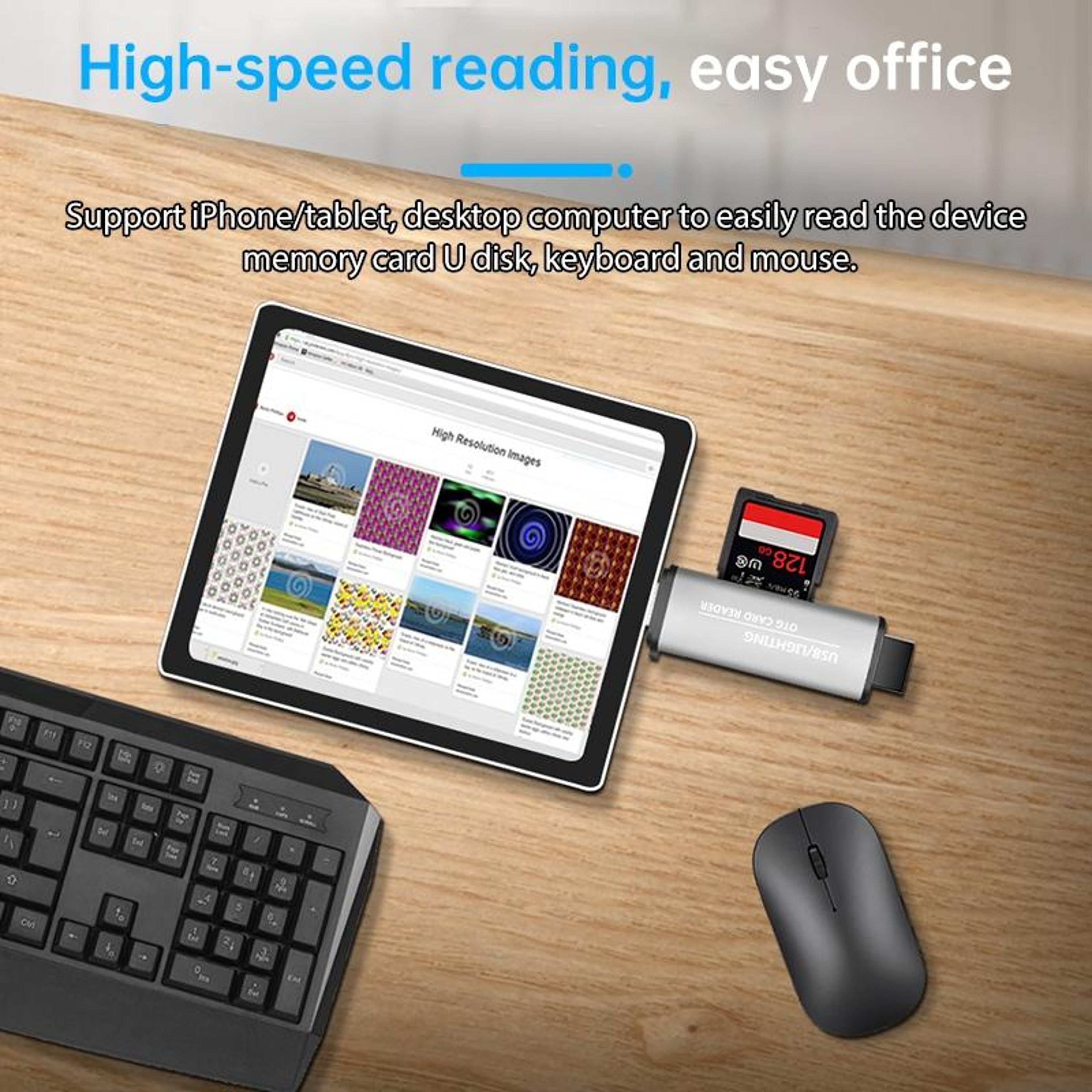 Lightning OTG SD & TF Card Reader USB Adapter for iPhone, iPad & Computer – view 12