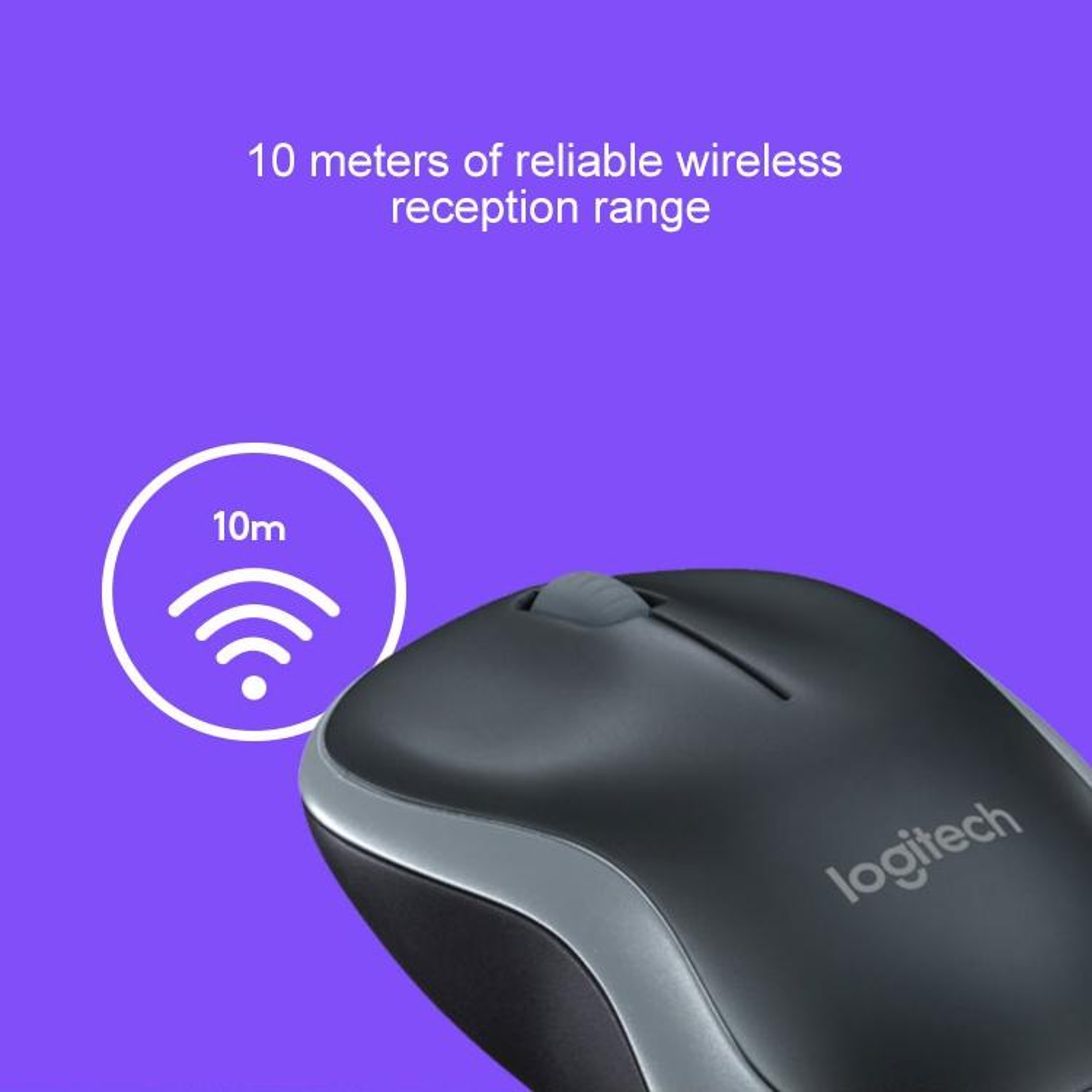 Logitech M186 Wireless Mouse 1000 DPI Ergonomic USB Wireless Mouse for Laptop & Desktop – view 8