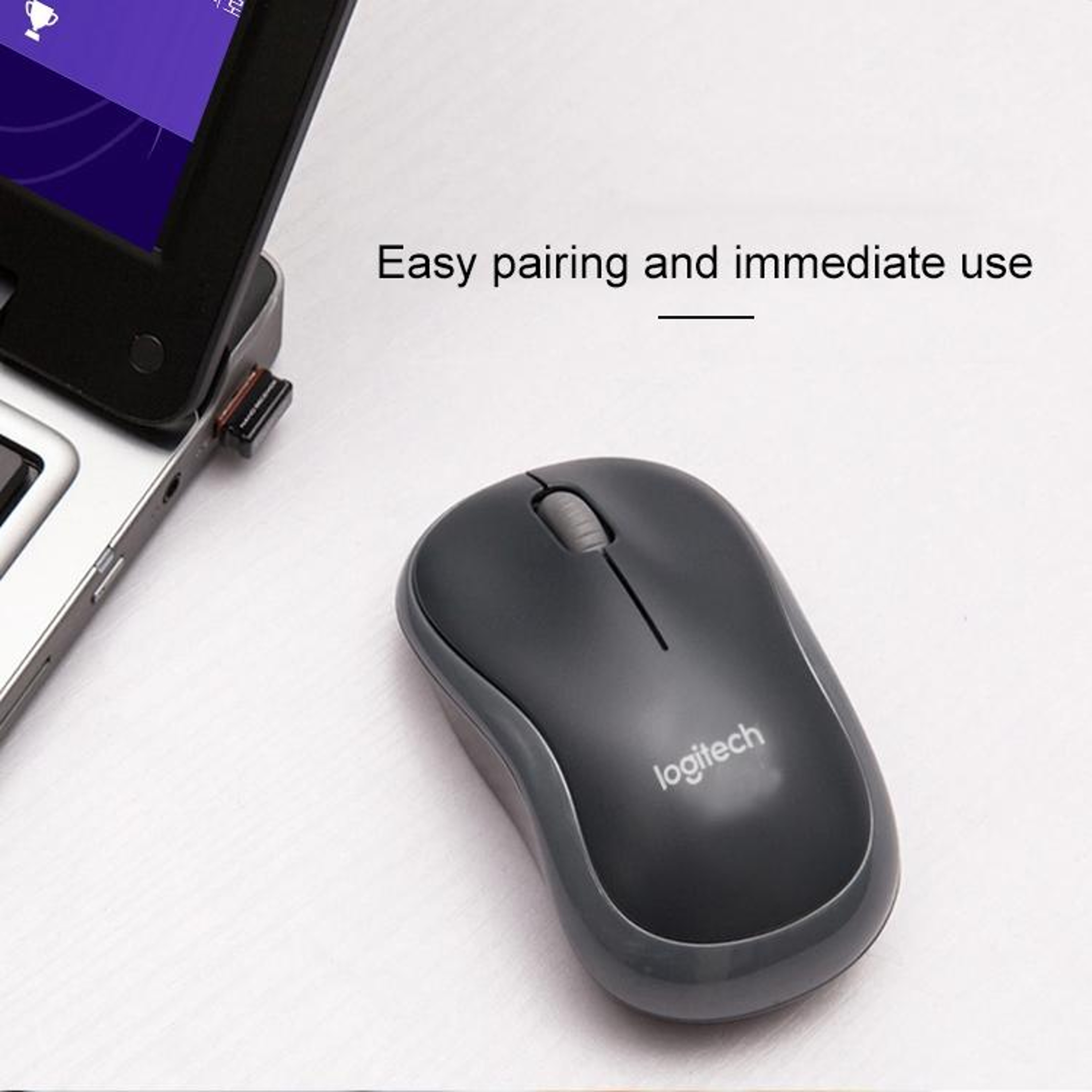 Logitech M186 Wireless Mouse 1000 DPI Ergonomic USB Wireless Mouse for Laptop & Desktop – view 11