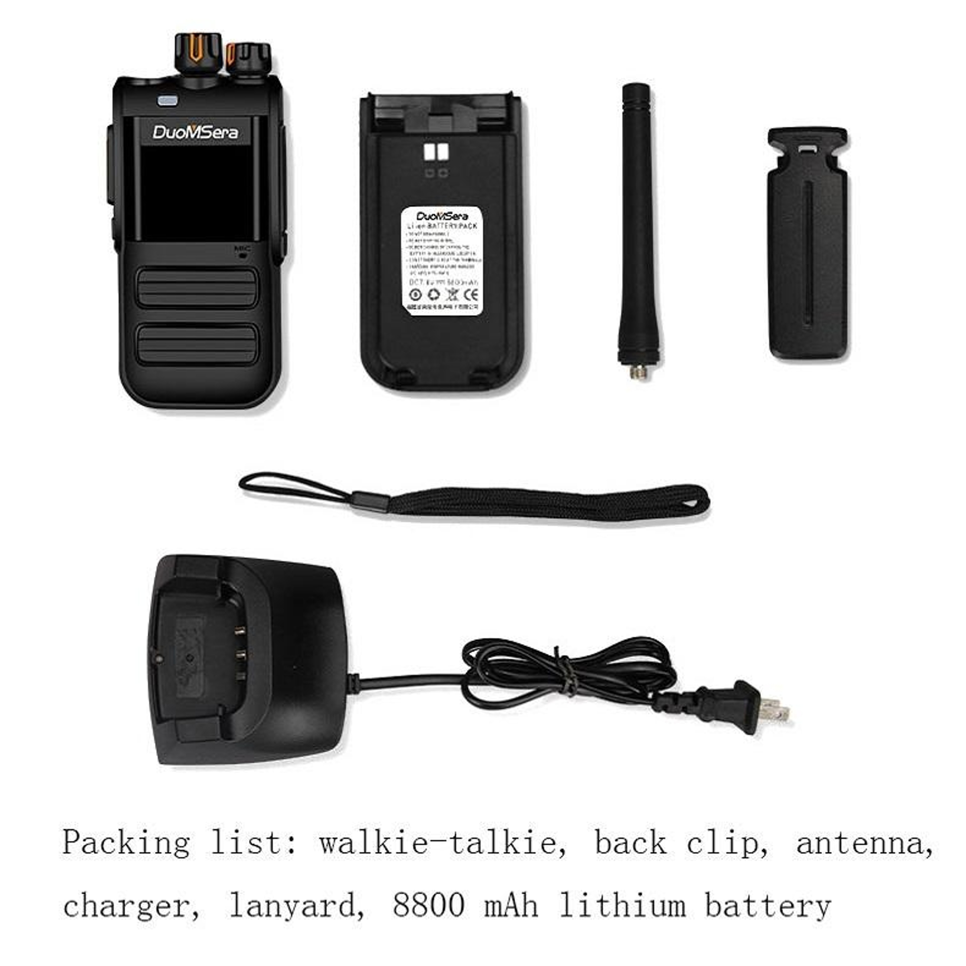 DuoMSera 5W Waterproof Walkie Talkie Long Range Rechargeable Two Way Radio – view 4