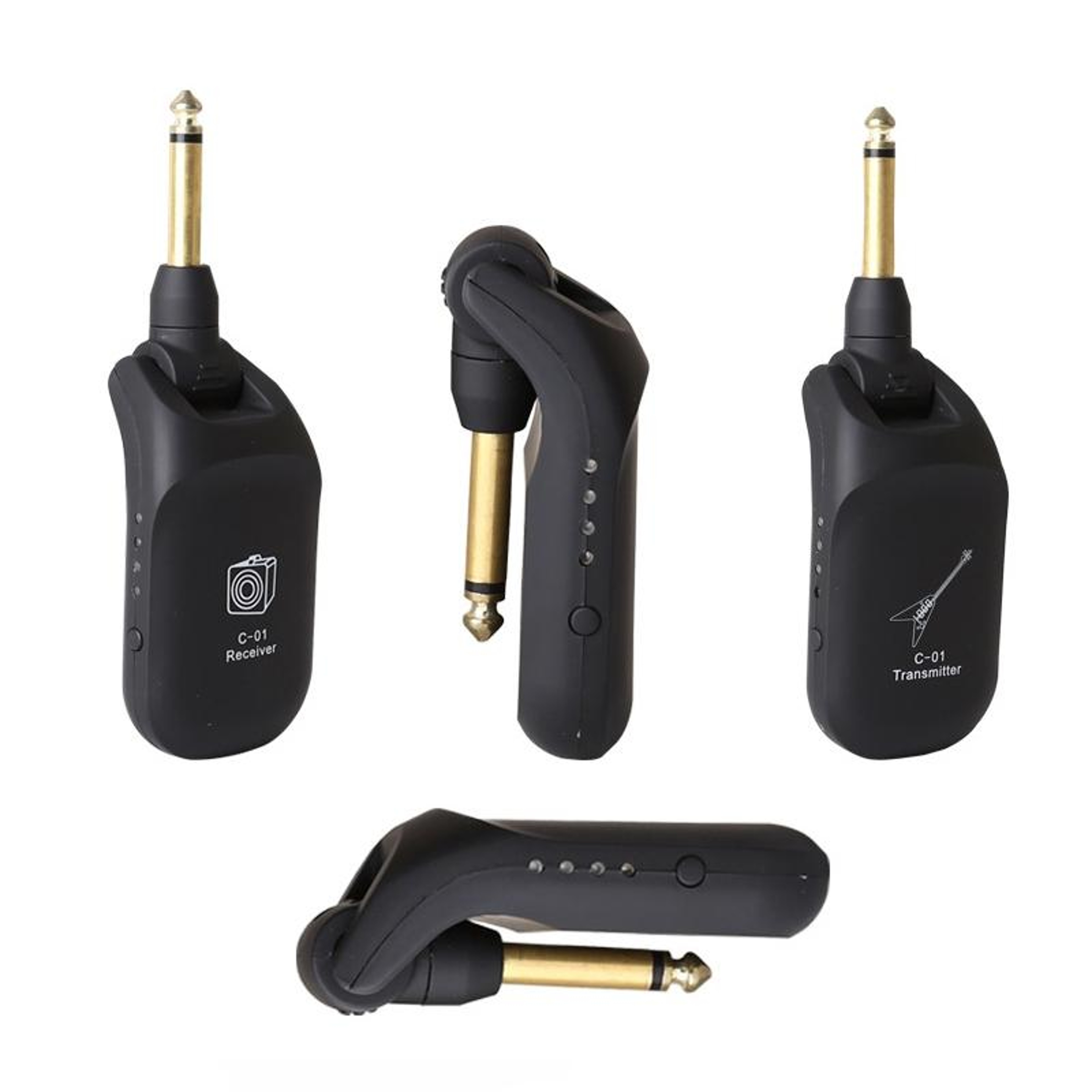 C01 Wireless Guitar System 30M UHF Audio Transmitter  Receiver For Electric Guitar And Bass 1
