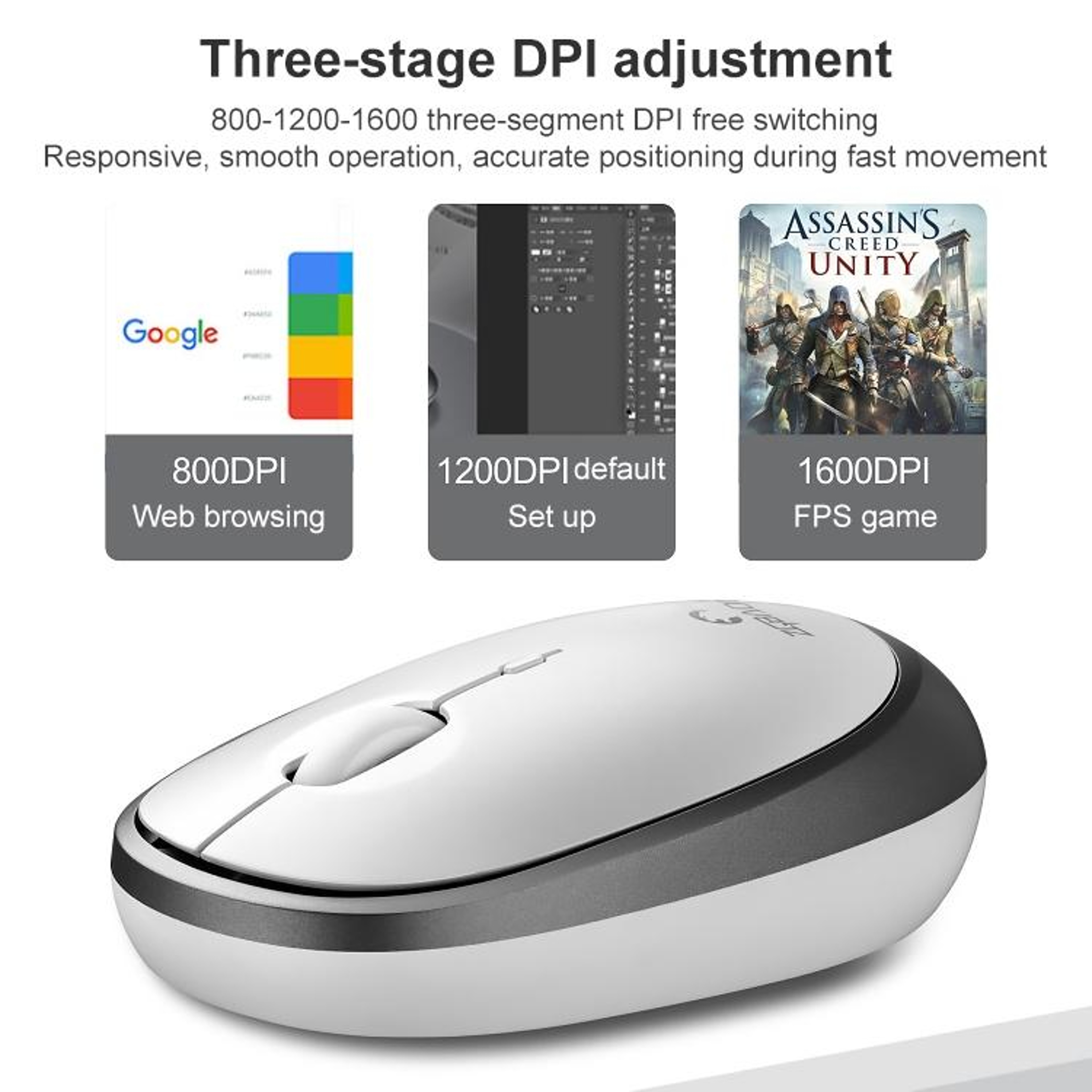 SwiftPoint 2.4G Wireless Mini Mouse for Laptops & PCs with Adjustable DPI – view 4