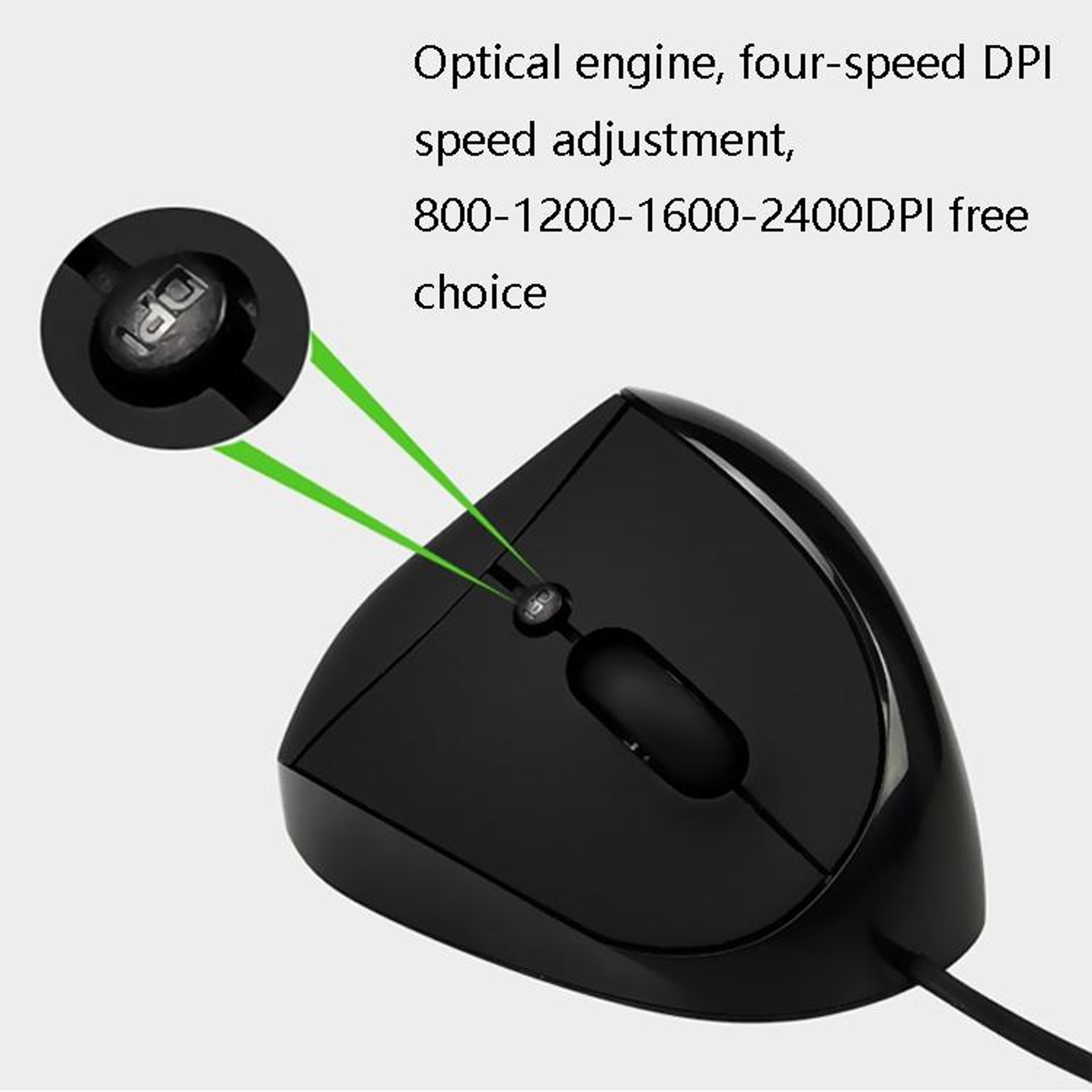 JSY-05 Ergonomic Wired Vertical Mouse with 2400 DPI Precision and 6 Programmable Buttons – view 11