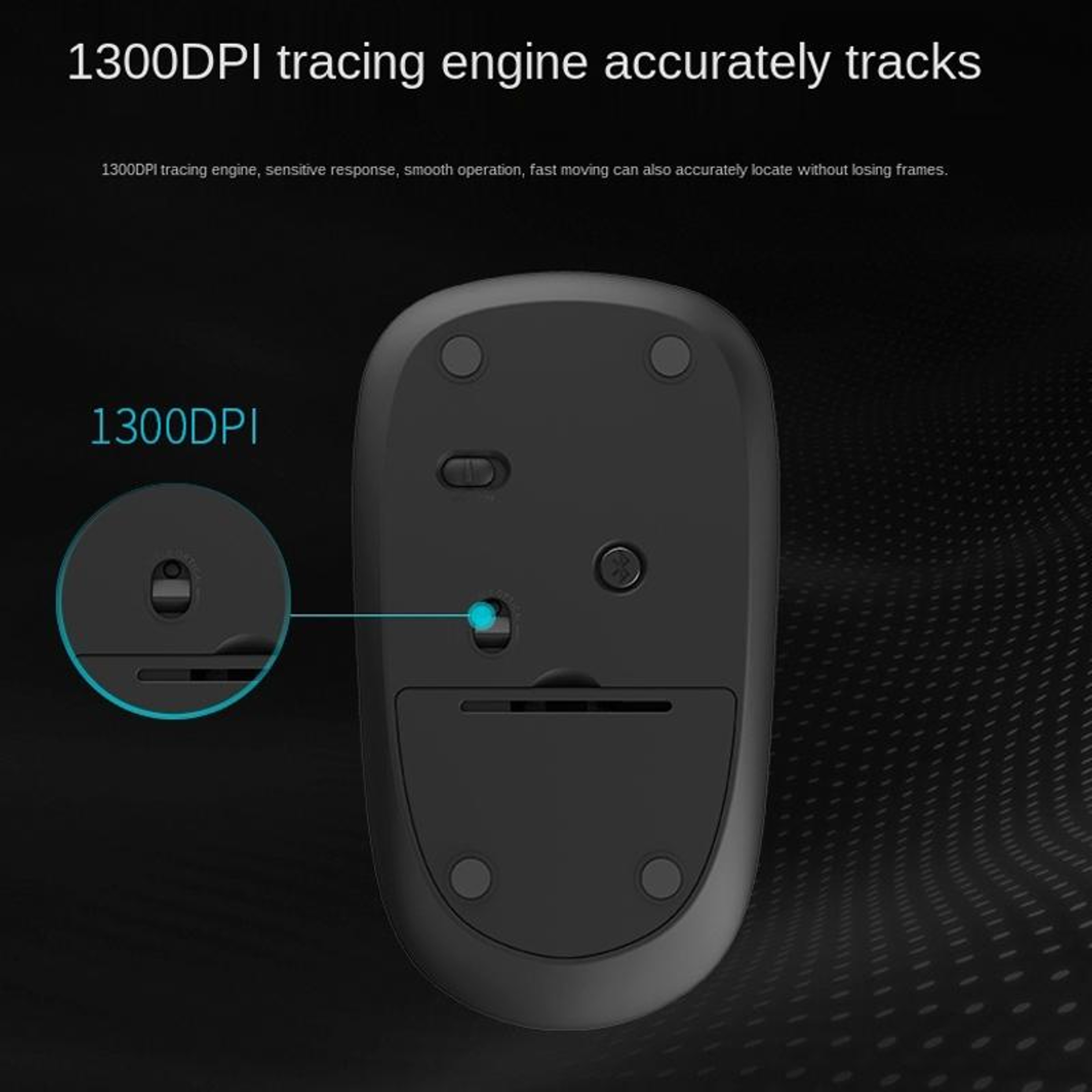Rapoo M200G Silent Wireless Mouse With Bluetooth  24GHz Dual Mode 1300 DPI Precision 3
