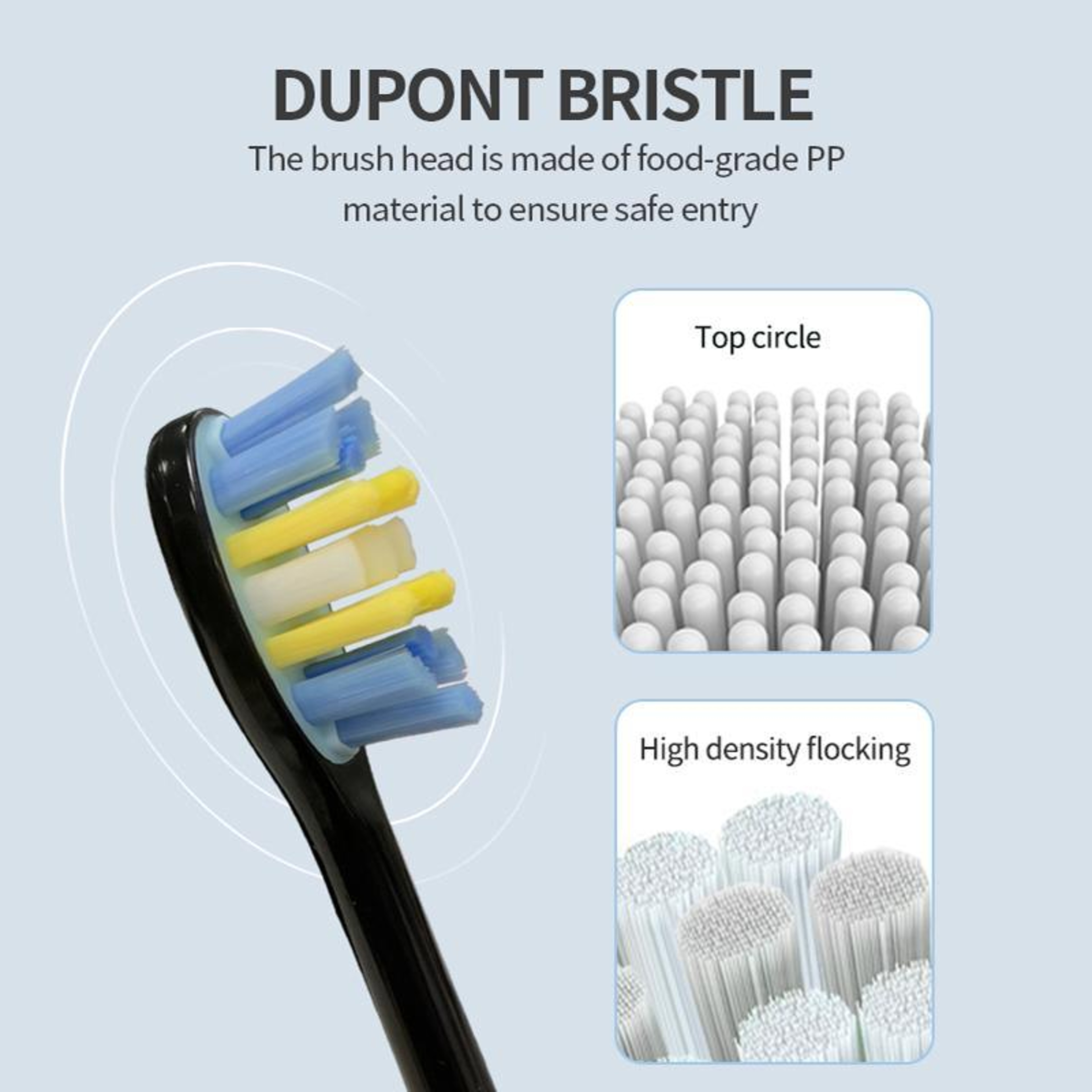 Sonic Electric Toothbrush Rechargeable IPX7 Waterproof USB Toothbrush with 6 Brush Heads – view 7