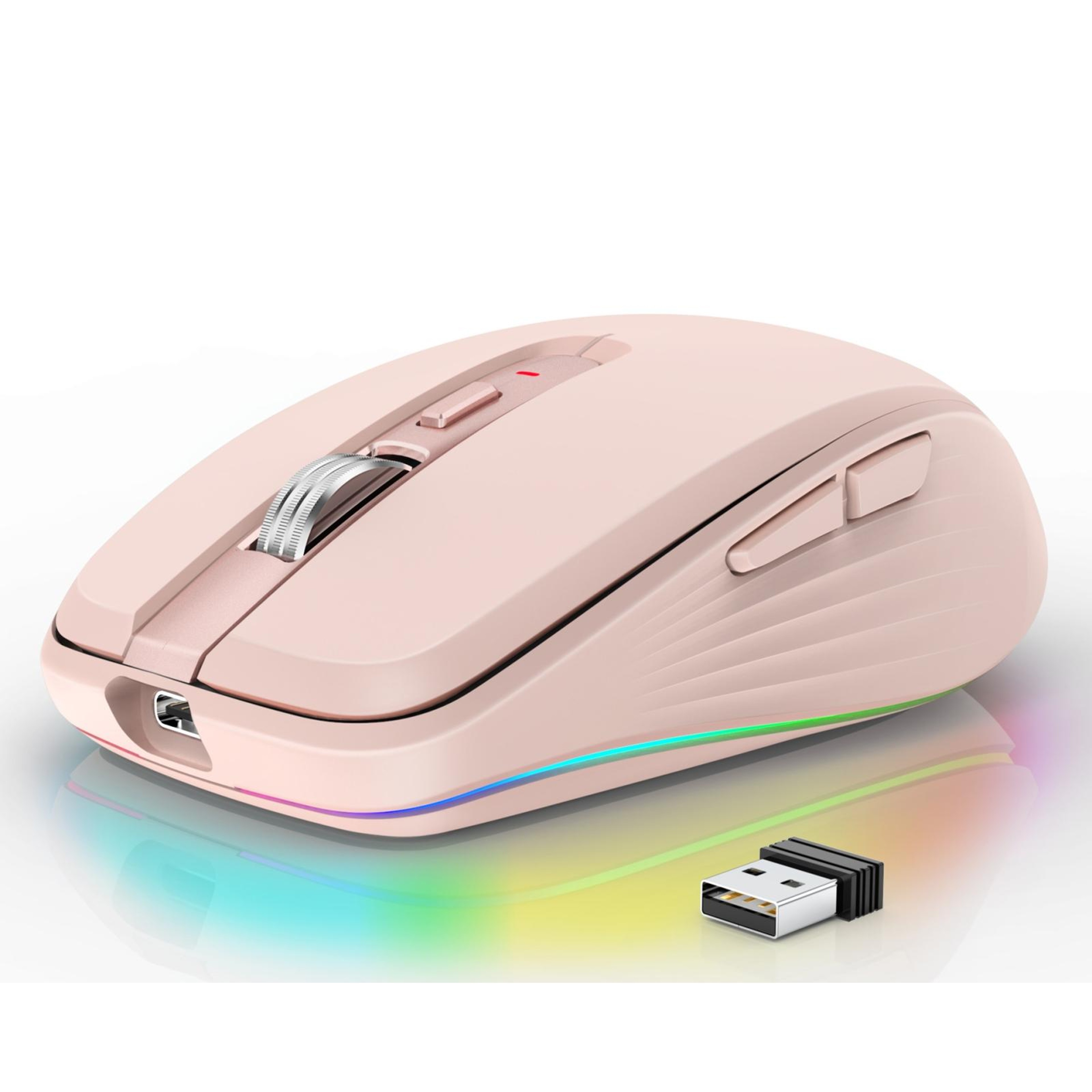 HXSJ M303 Wireless Mouse Dual Mode Bluetooth Mouse Rechargeable Silent 2400 DPI – view 5