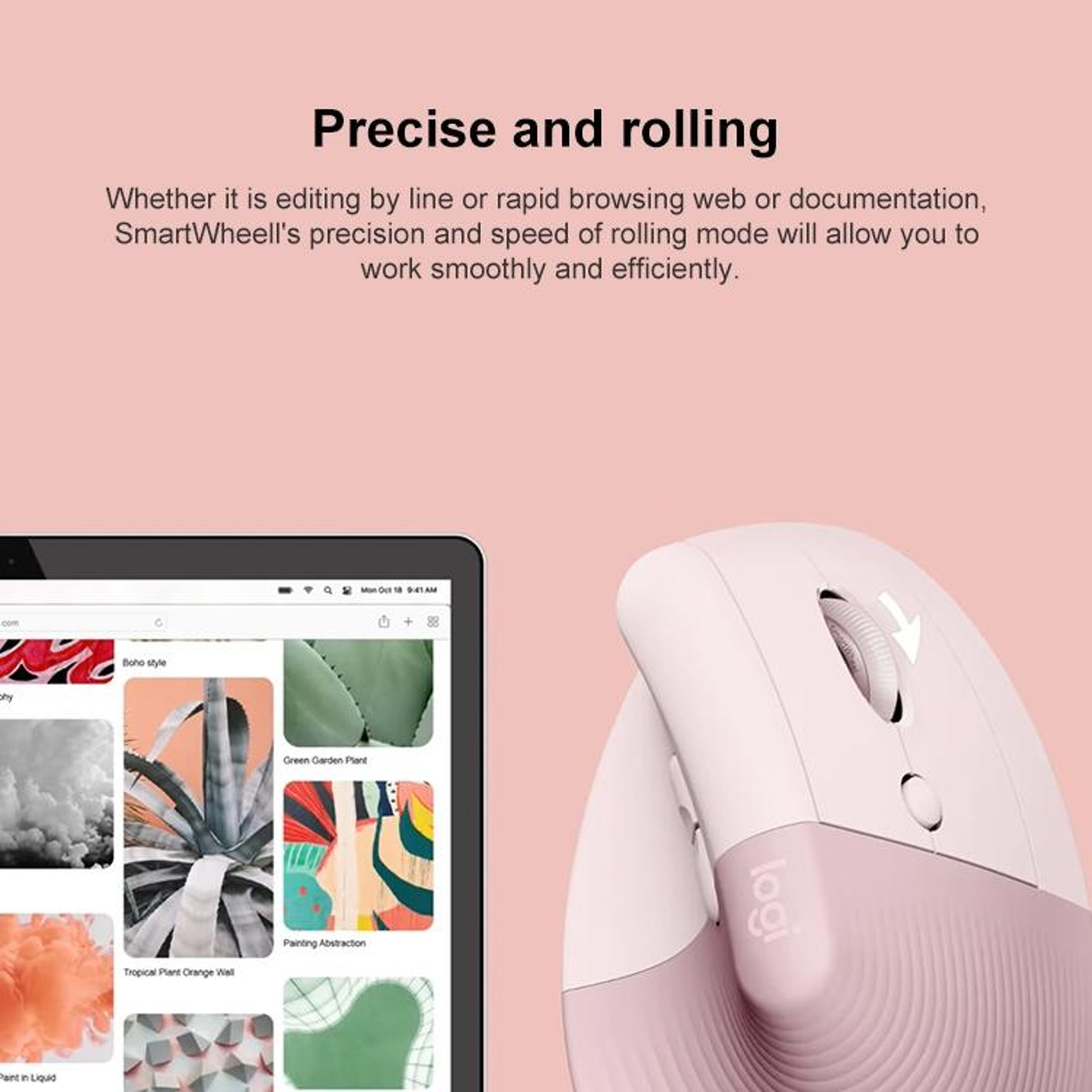 Logitech Lift Ergonomic Wireless Mouse with Bluetooth & Vertical Comfort Design – view 10