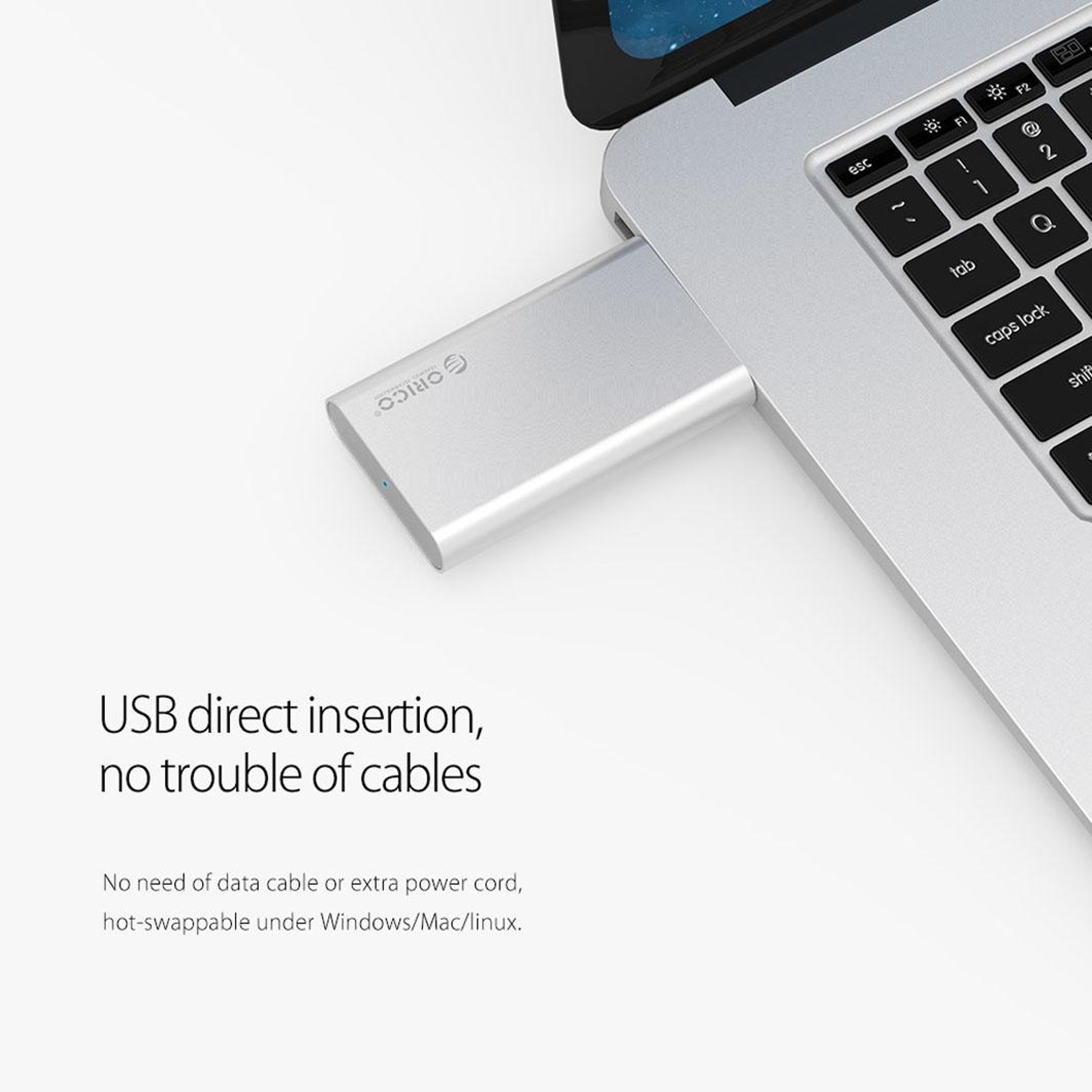 ORICO mSATA SSD Enclosure USB 3.0 Portable External SSD Case for Up to 2TB – view 7
