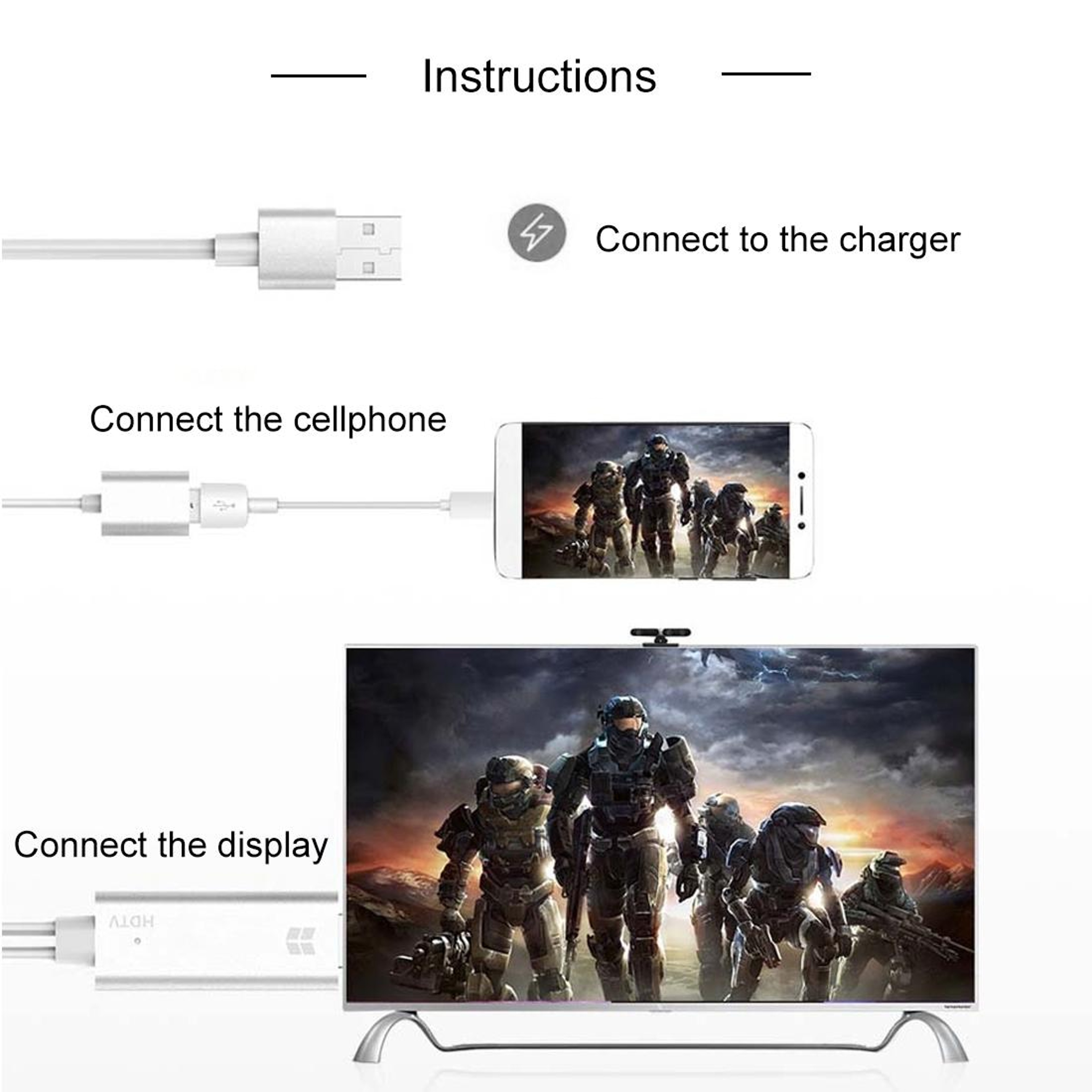 USB 3.0 to HDMI 1080P Video Converter Cable for HDTV Projector and Monitor – view 8