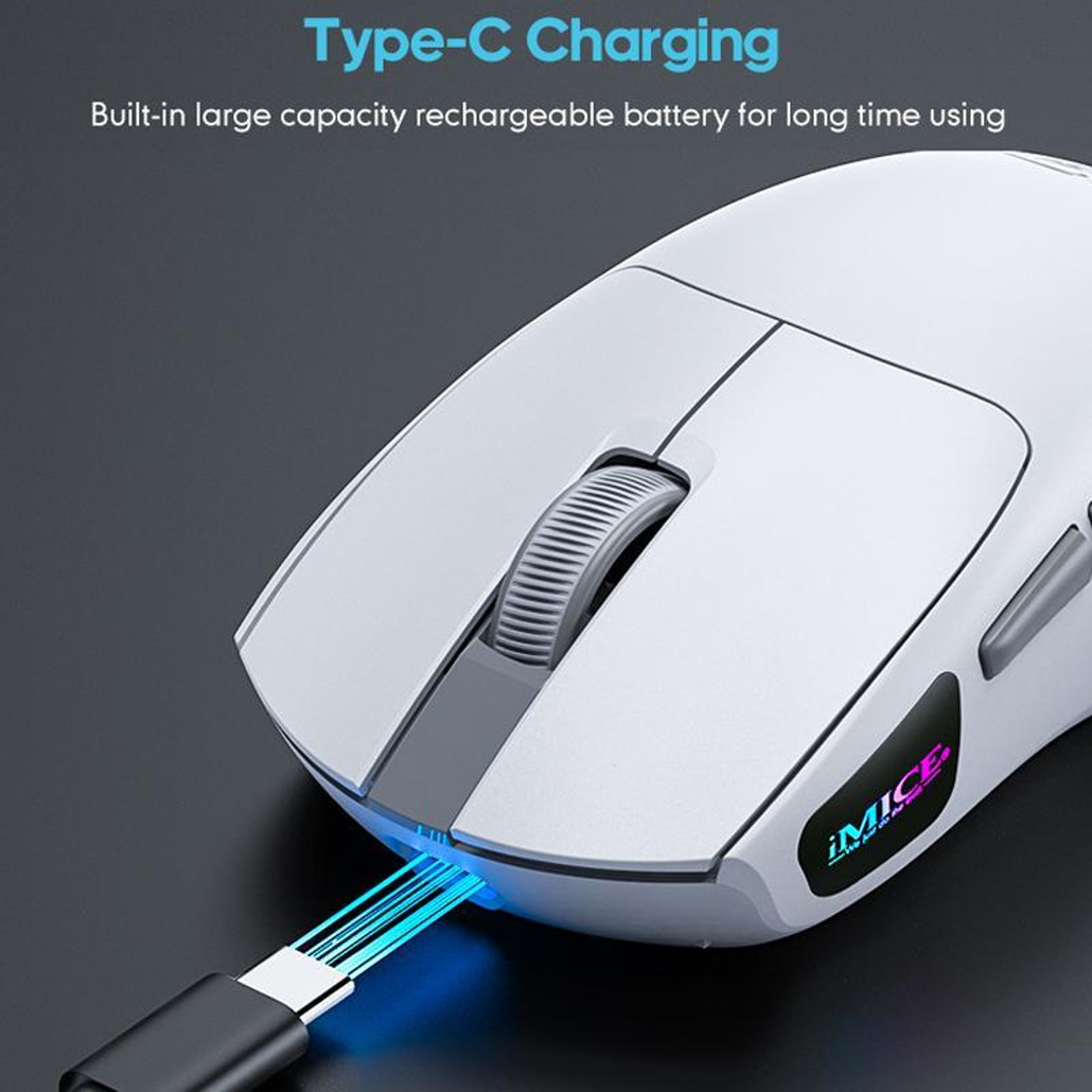 iMICE G900 Wireless Gaming Mouse 12800 DPI Tri Mode Rechargeable Ergonomic Mouse – view 4