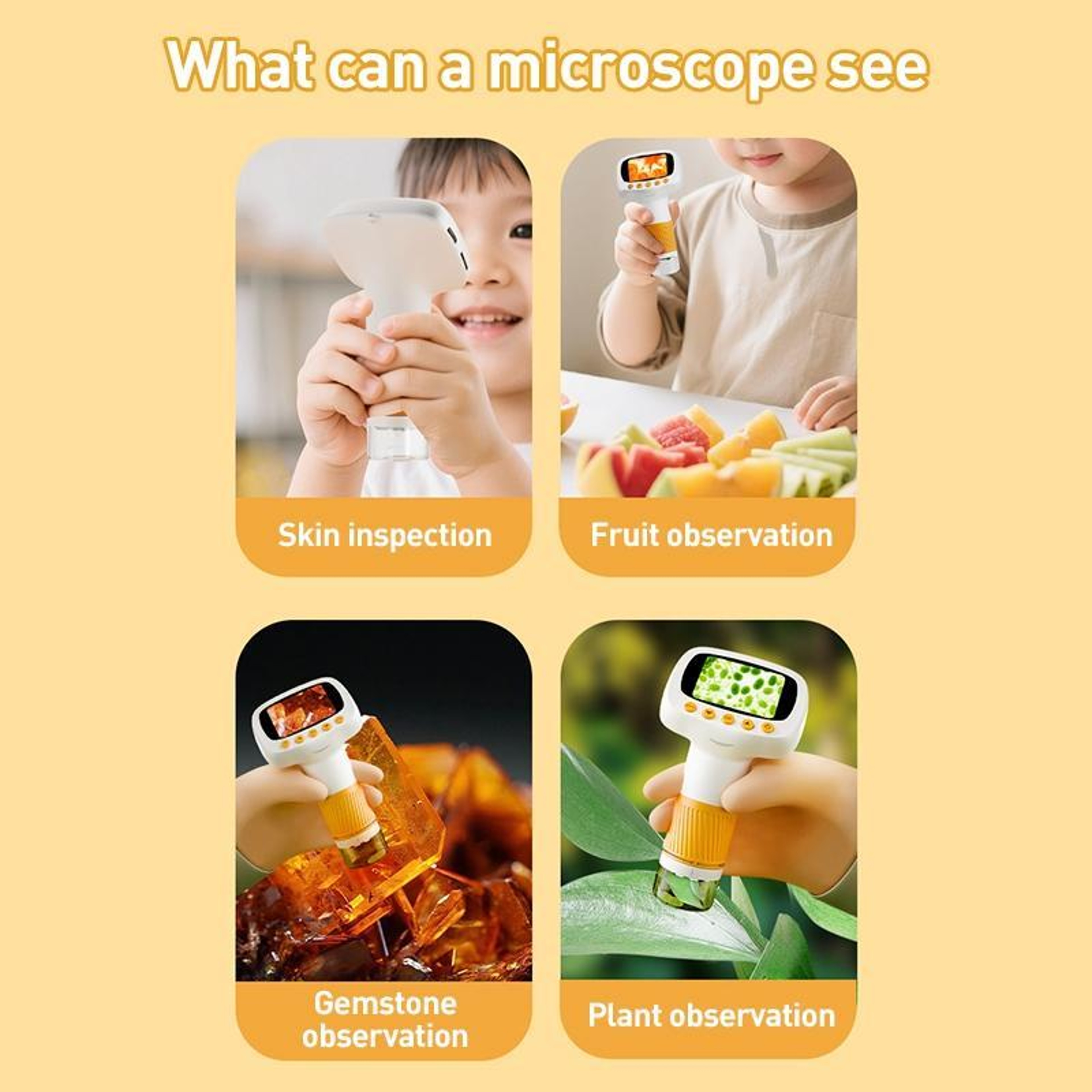 CM5 HD Digital Microscope with 2 Inch IPS Screen USB Portable Electronic Microscope – view 9
