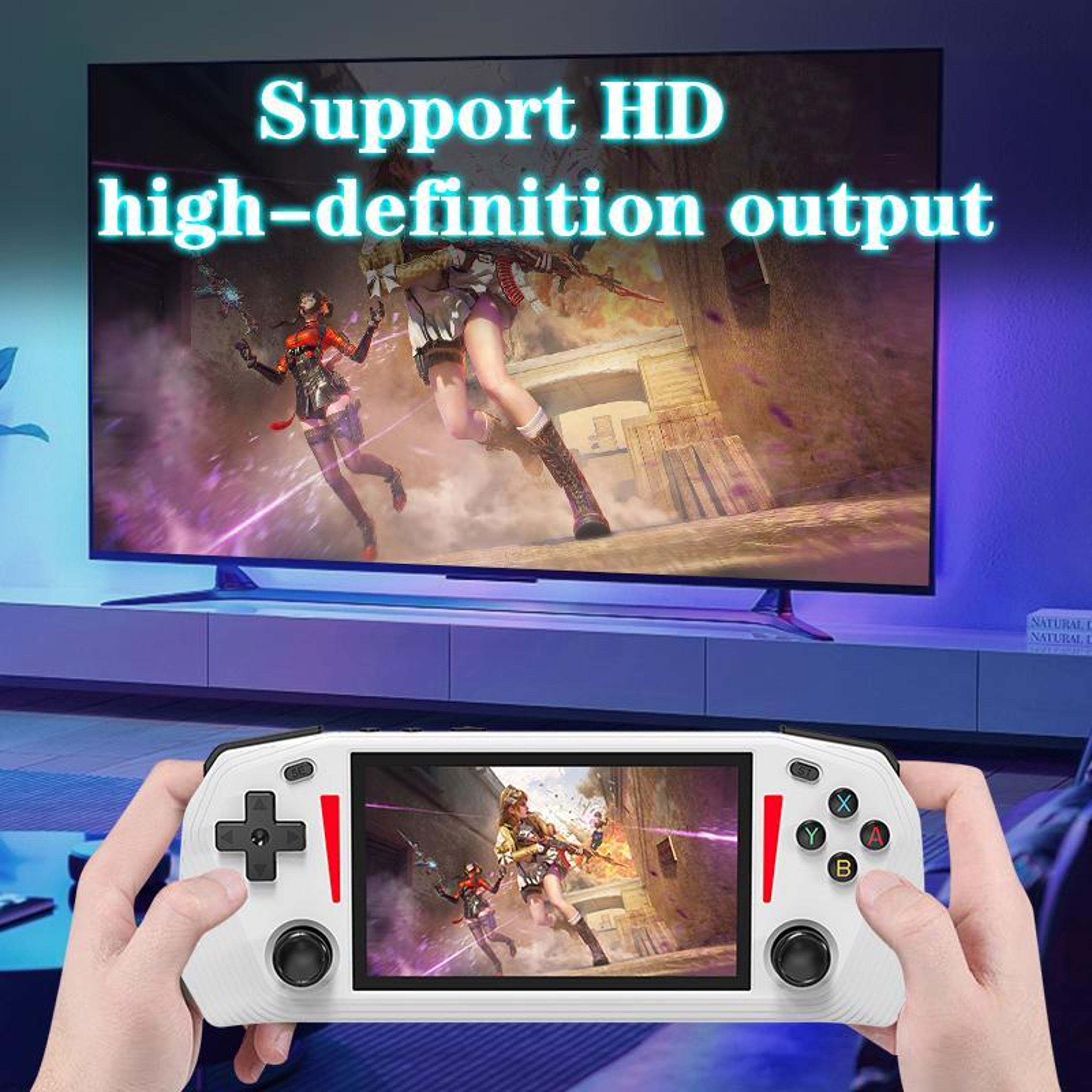 G33 Retro Handheld Game Console with 4.3 Inch IPS OLED Display 64GB Two Player Portable Gaming – view 6