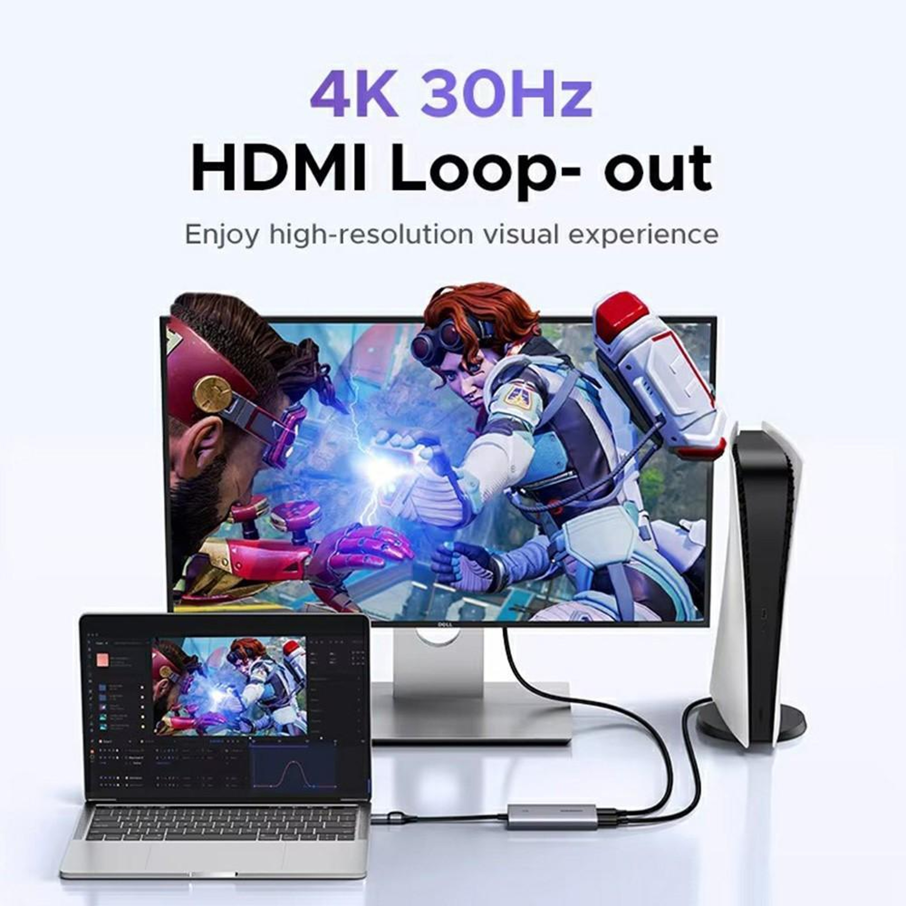 UGREEN CM726 Video Capture Card 4K Loop Out USB C USB A HDMI Capture Card for Streaming and Recording – view 3
