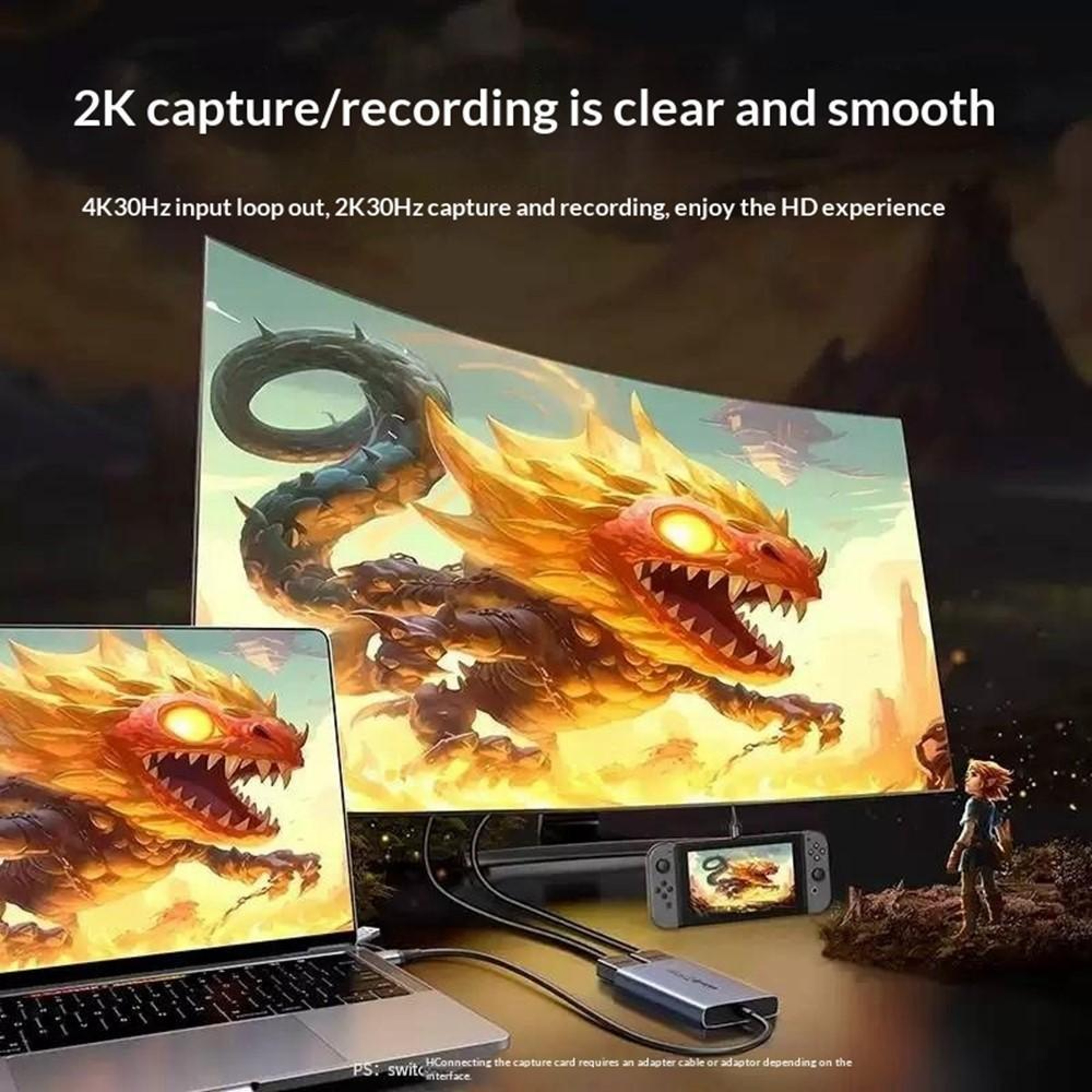 UGREEN CM726 Video Capture Card 4K Loop Out USB C USB A HDMI Capture Card for Streaming and Recording – view 7