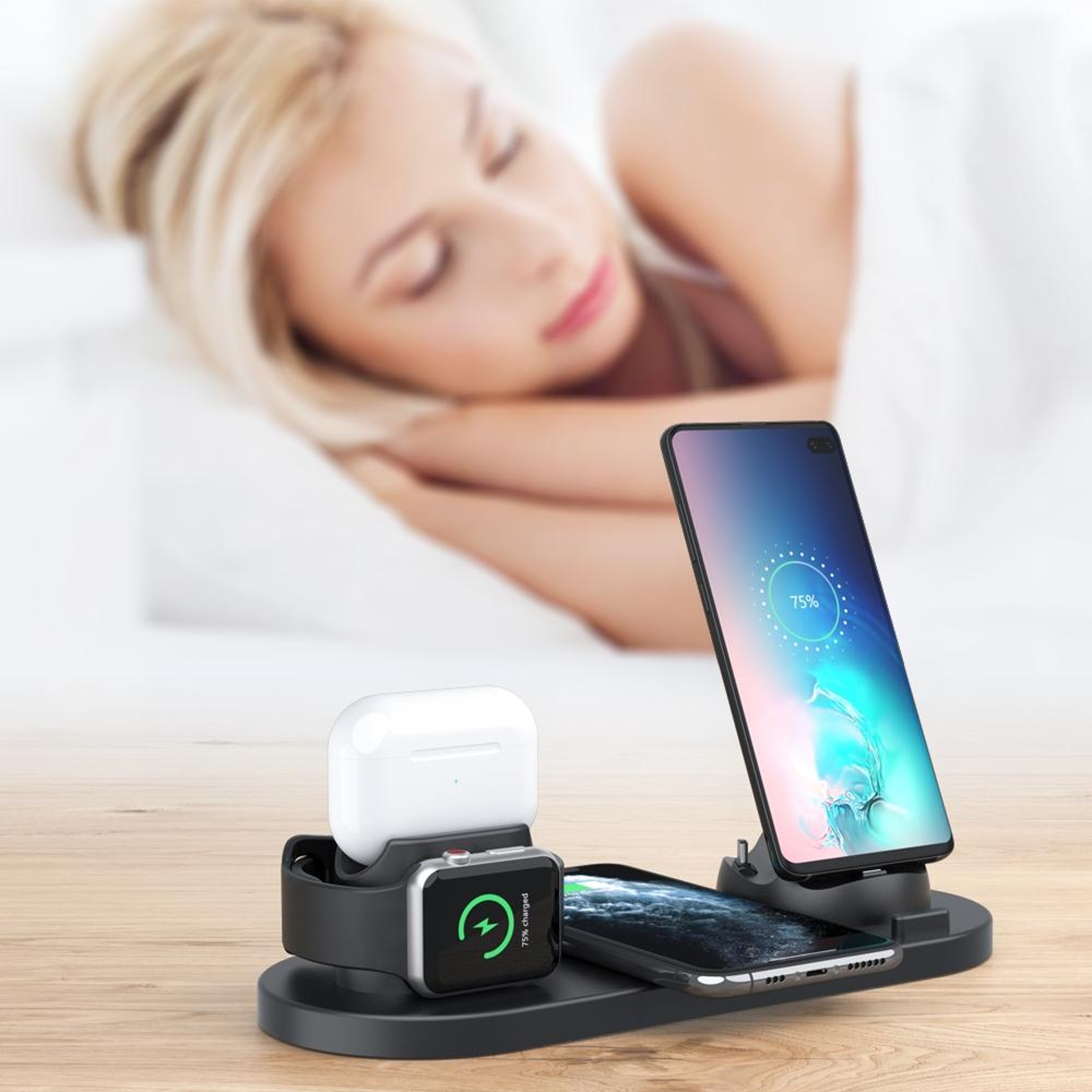 6-in-1 Wireless Charging Station for iPhone Apple Watch AirPods & Android Fast Charger – view 10