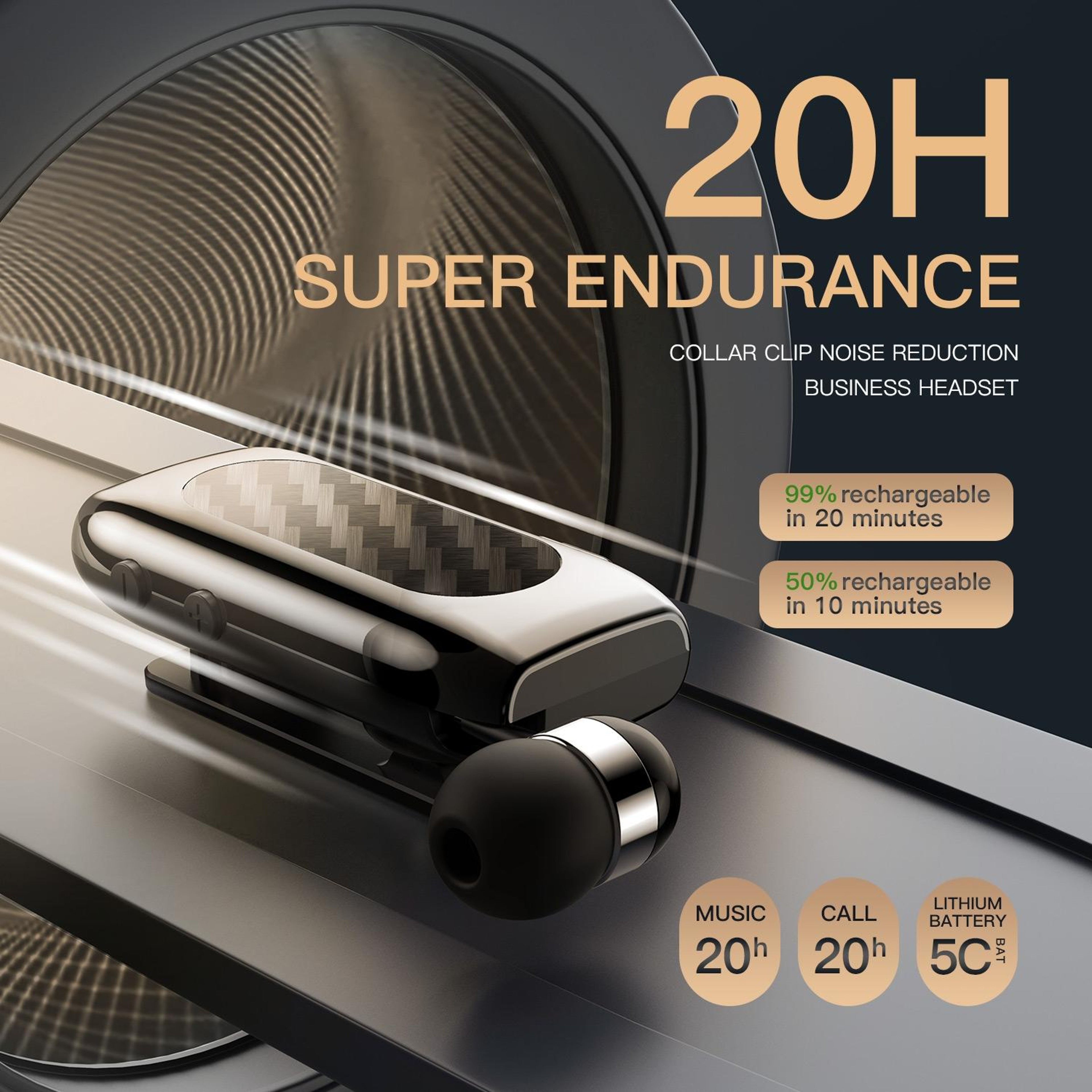 K56 Bluetooth Earphone Bluetooth 52 Noise Reduction Wireless Business Headset 7