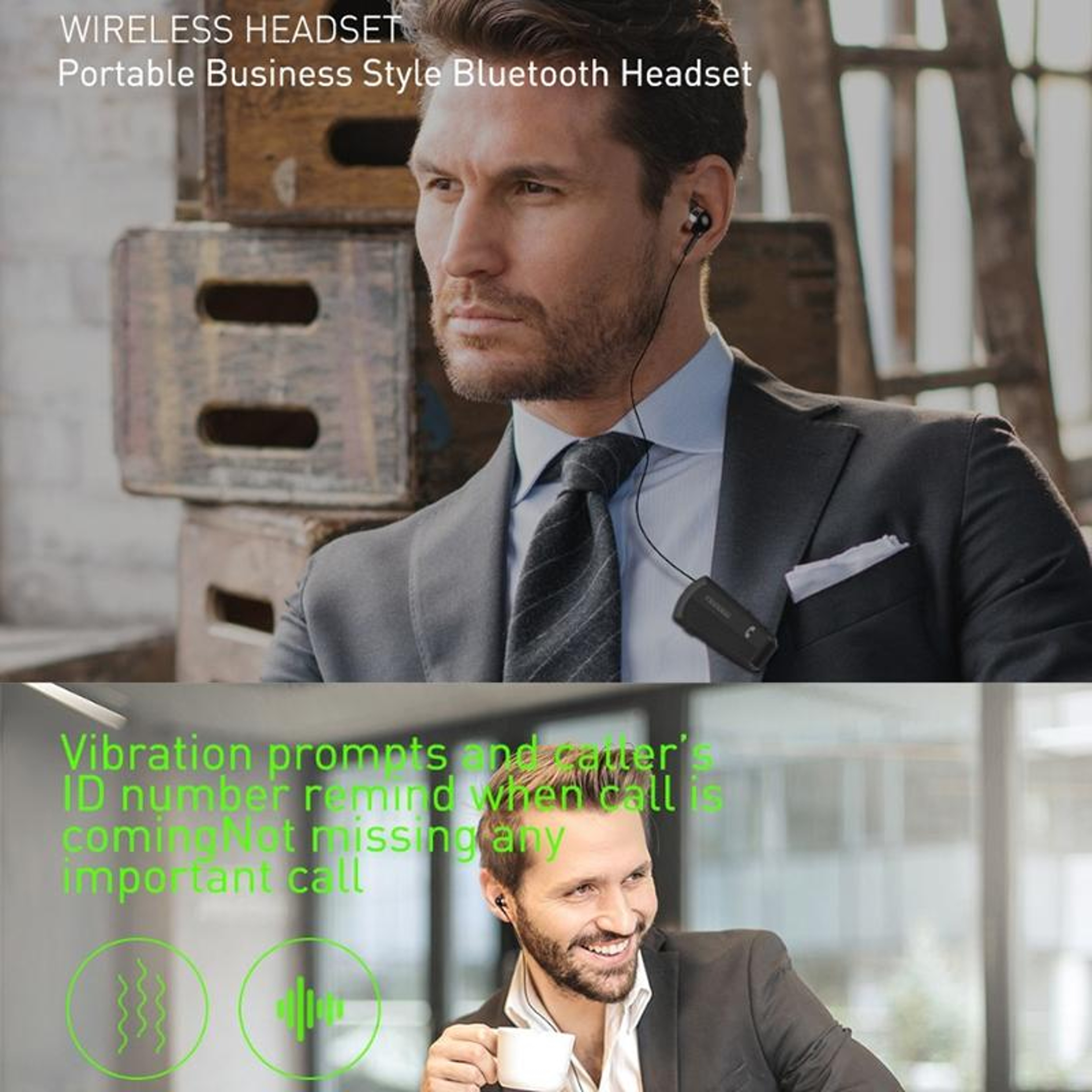 Fineblue F990 Bluetooth Lavalier Earphone Noise Reduction Wireless Business Headset – view 5