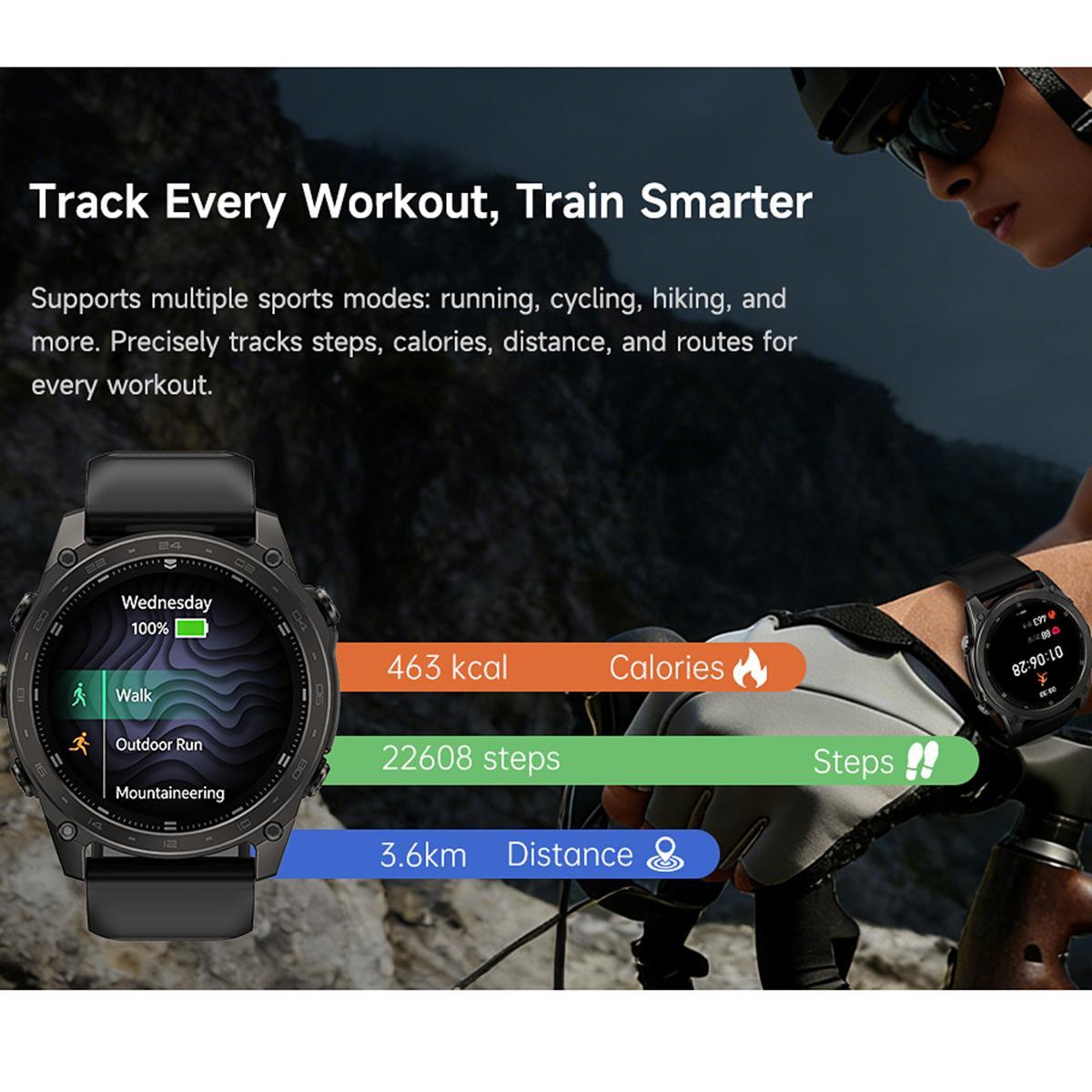 T8 Pro AMOLED Smart Watch with Bluetooth Calling 5ATM Waterproof Fitness Tracker – view 6