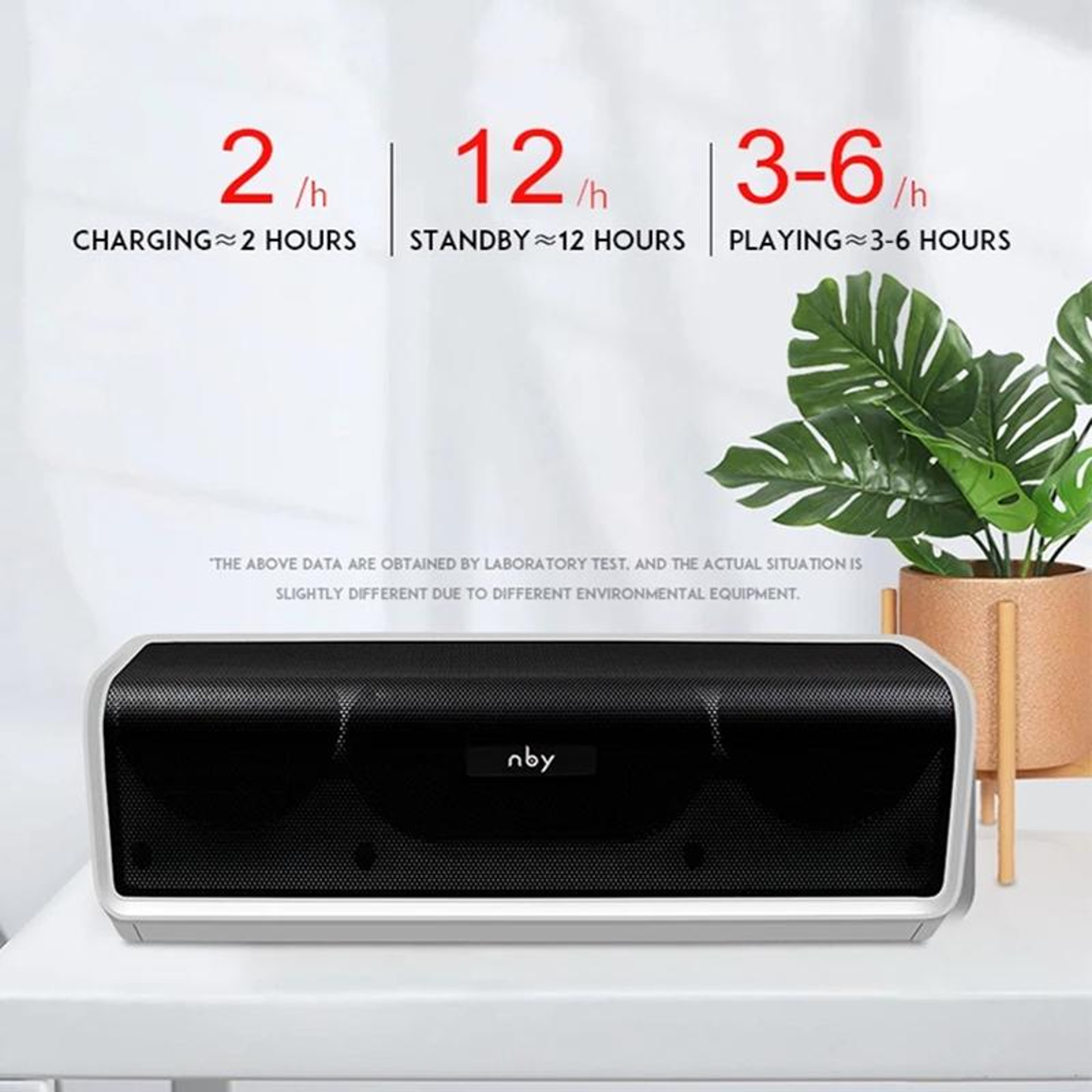 NBY 6690 TWS Couplet FM Multifunctional Desktop Plug-in Card Bluetooth SpeakerBlack – view 8